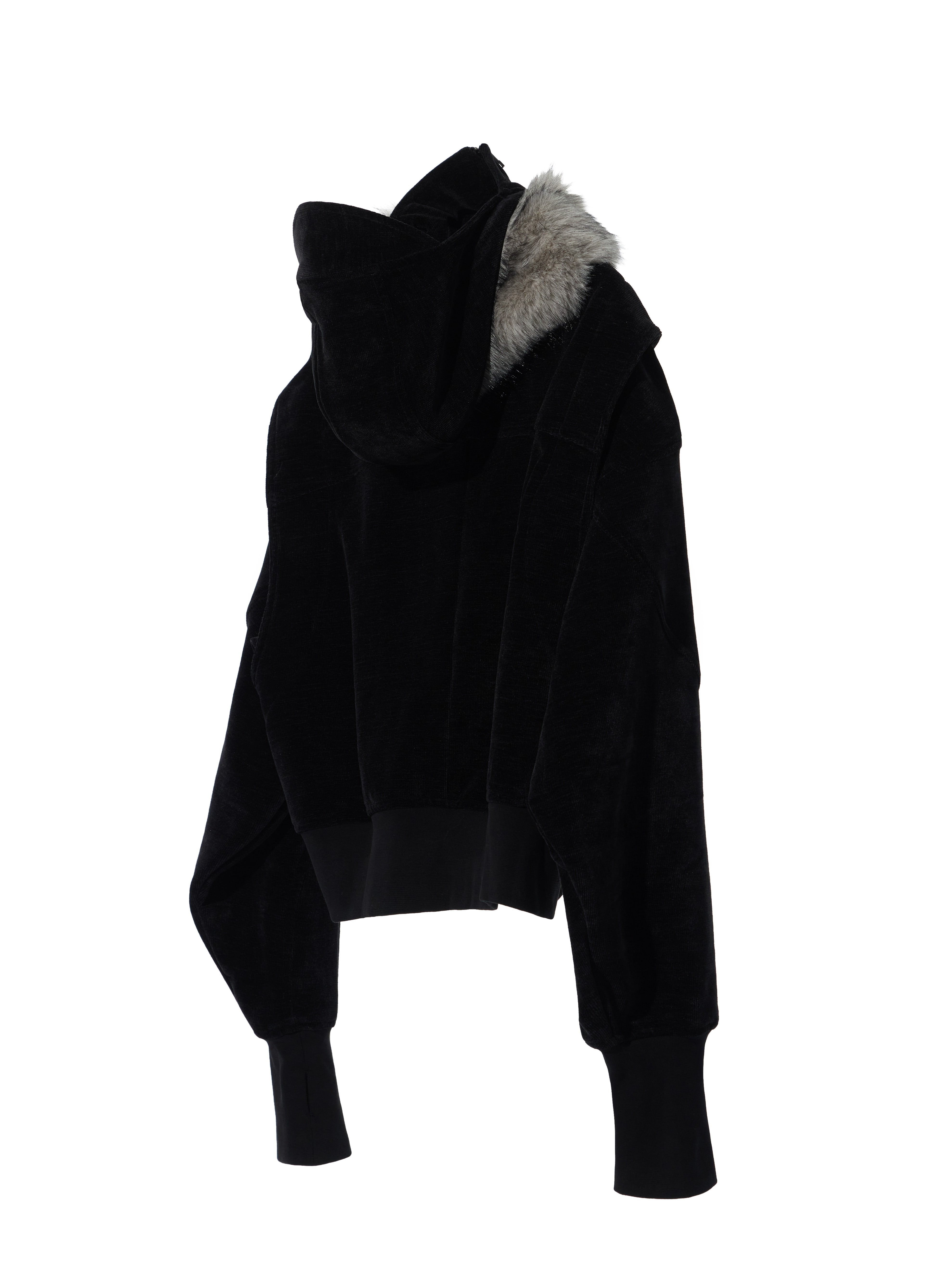 Phantom Zip Hoodie - Black