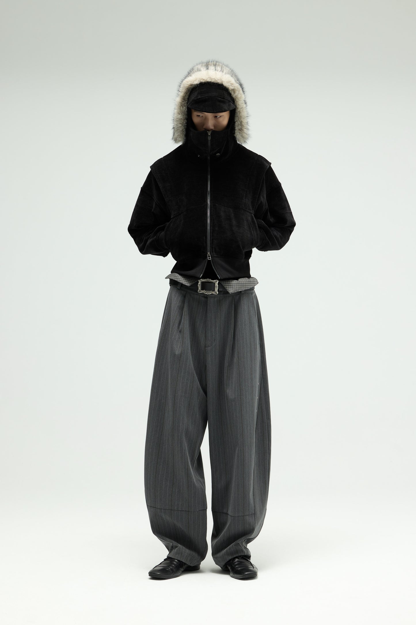 Phantom Zip Hoodie - Black