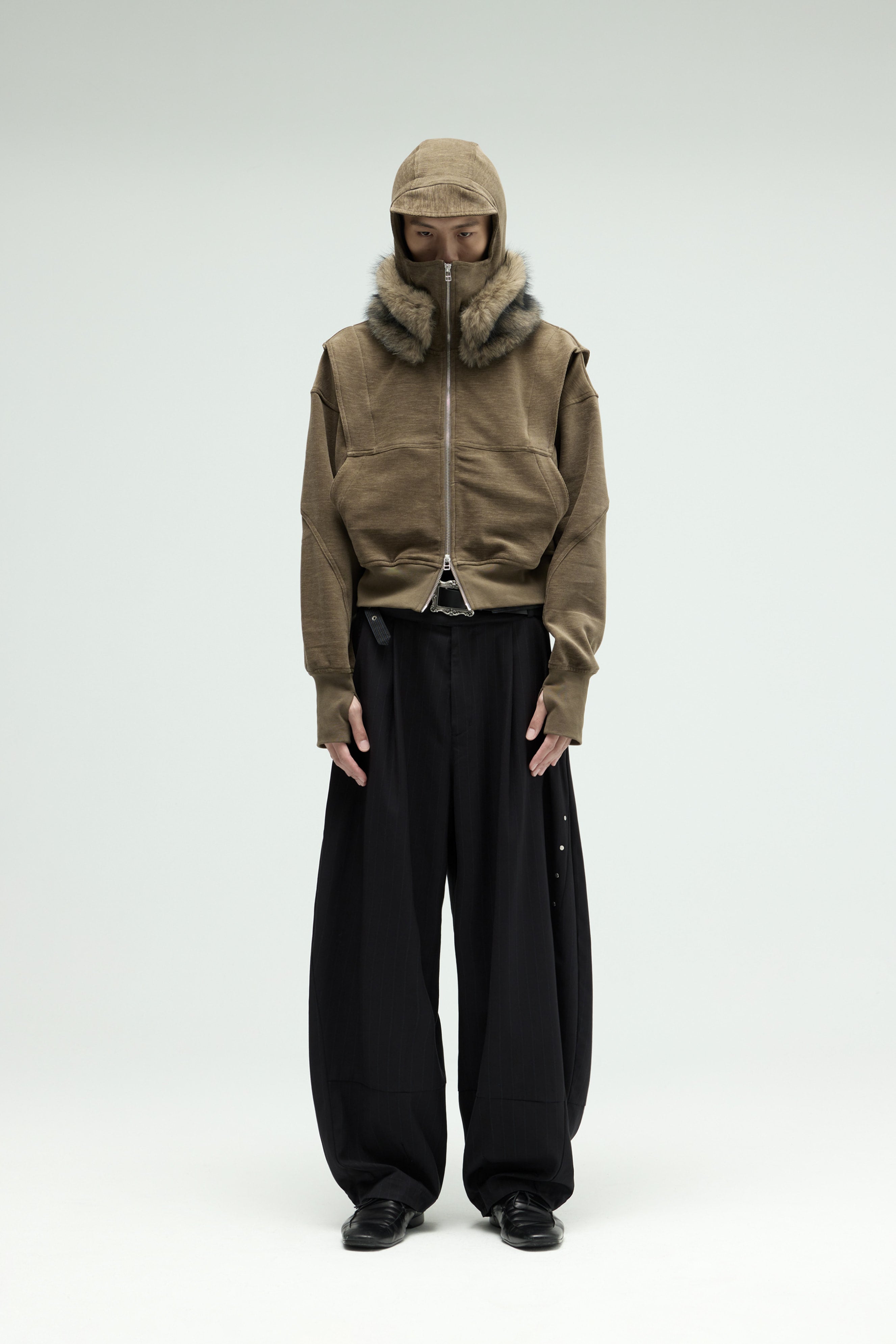 Phantom Zip Hoodie - Olive