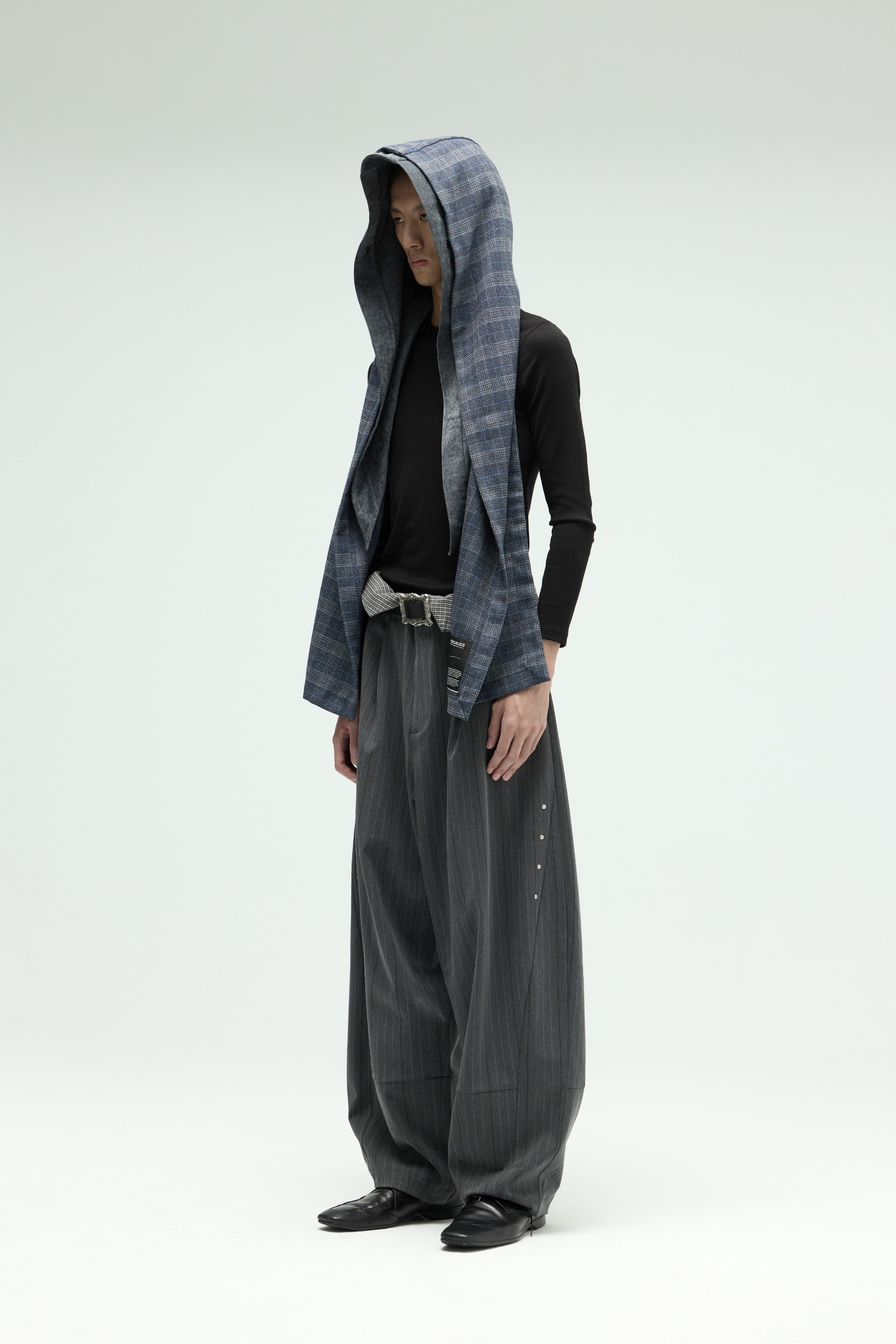 Napkin Scarf - Gray Blue