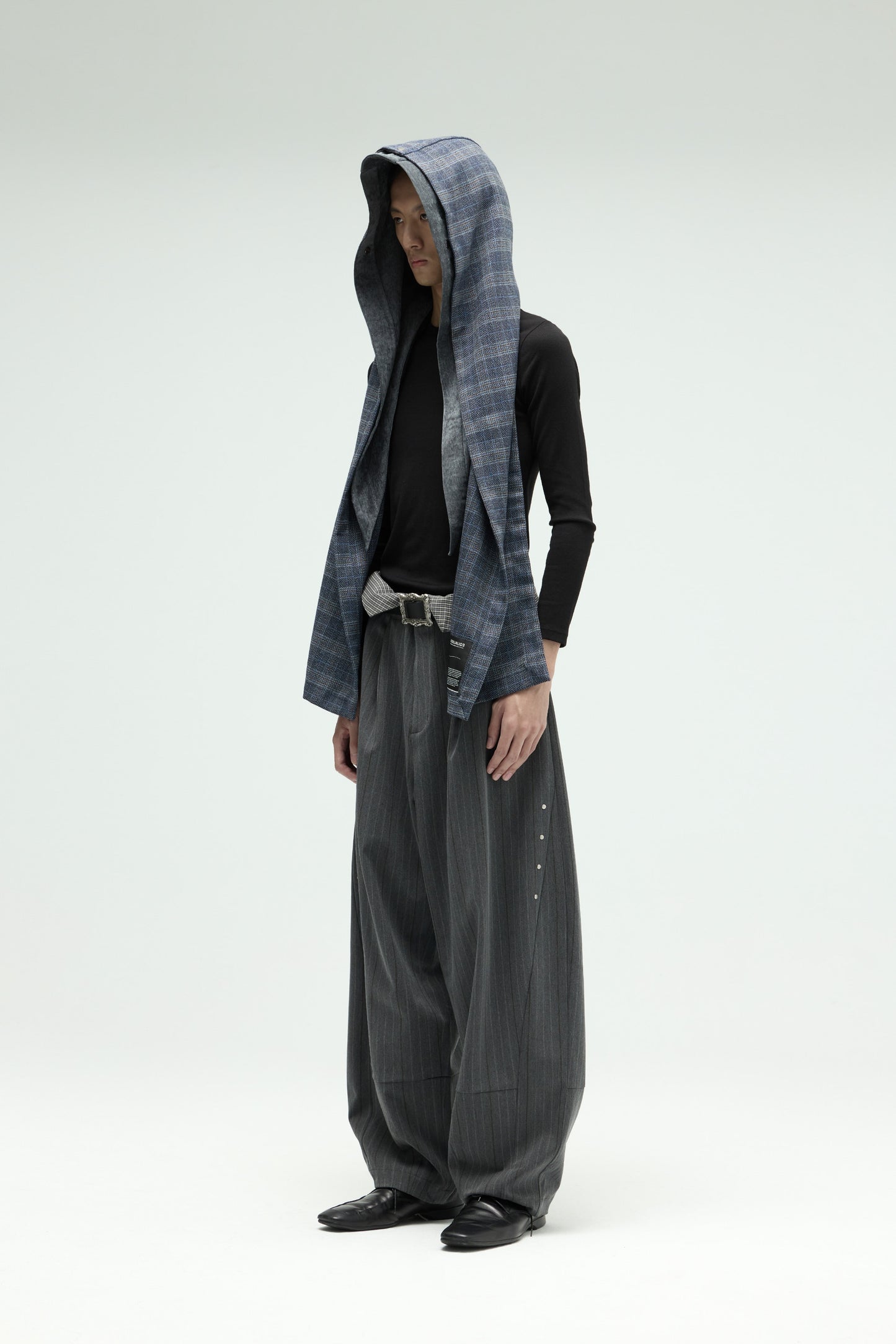 Napkin Scarf - Gray Blue
