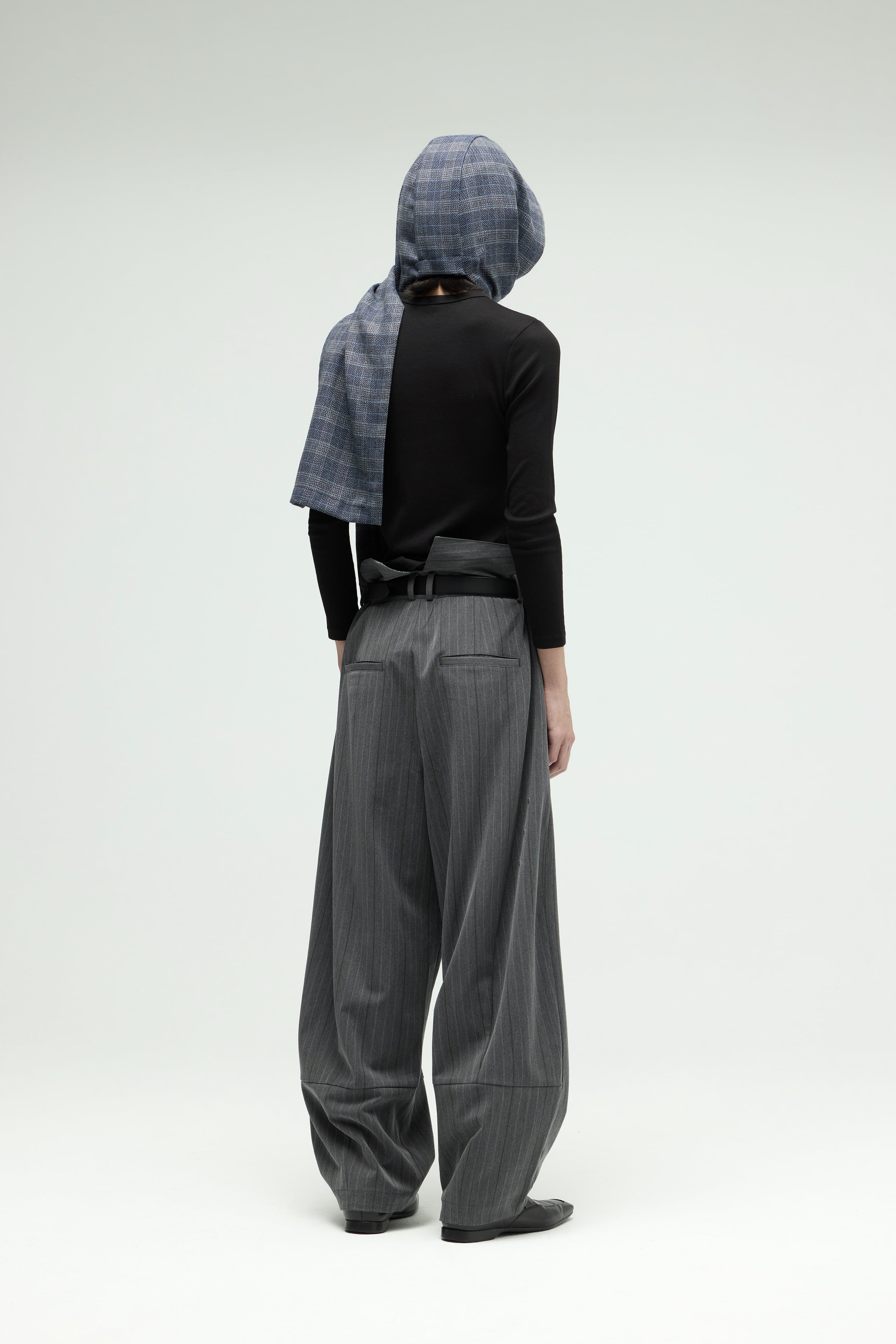 Napkin Scarf - Gray Blue