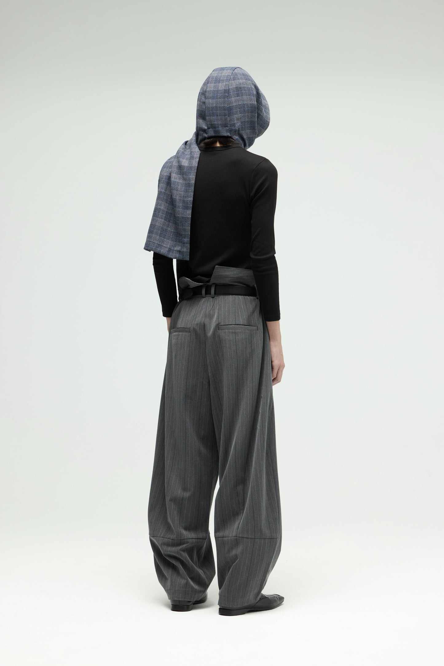 Napkin Scarf - Gray Blue