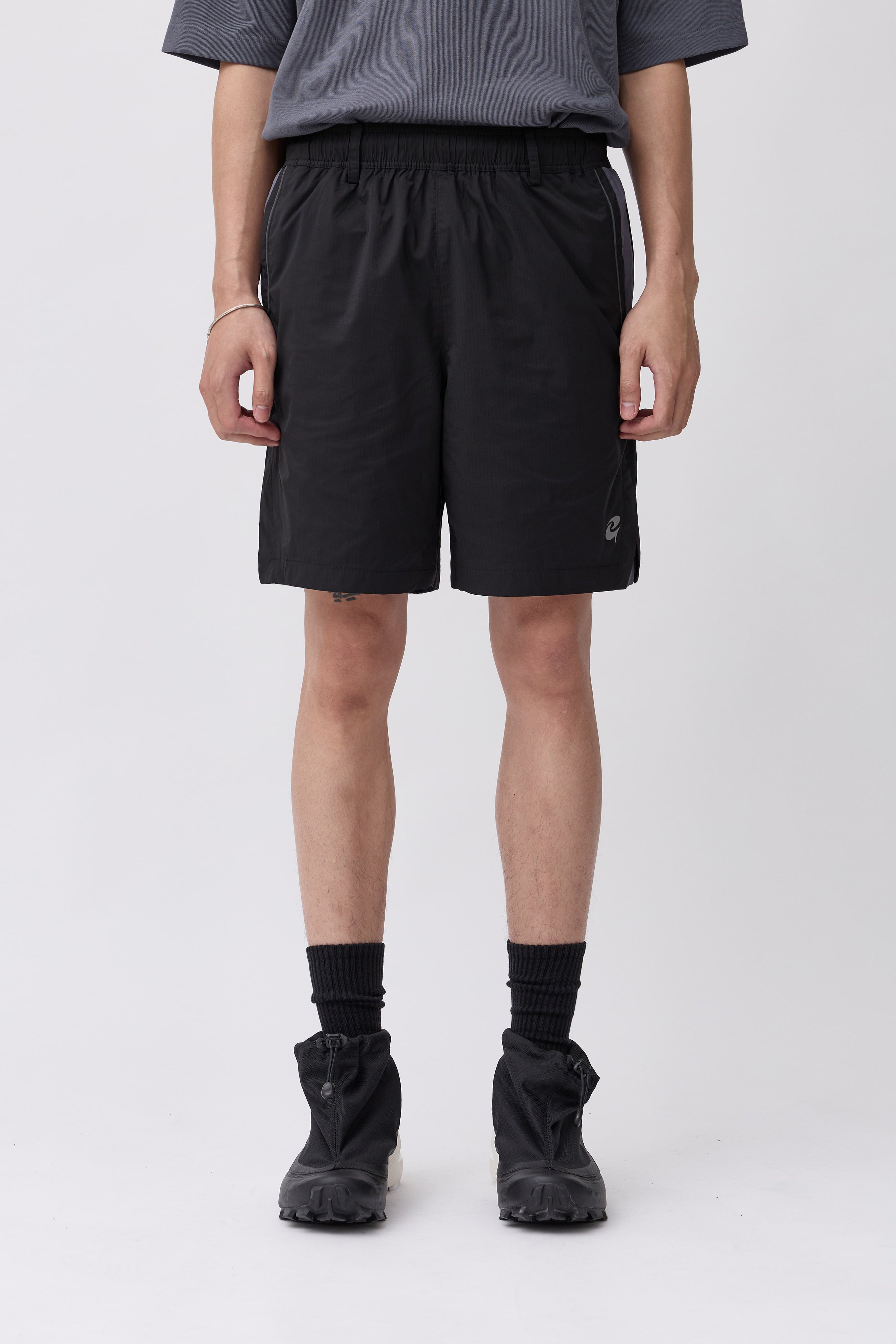 C&G Logo Sport Shorts - Black