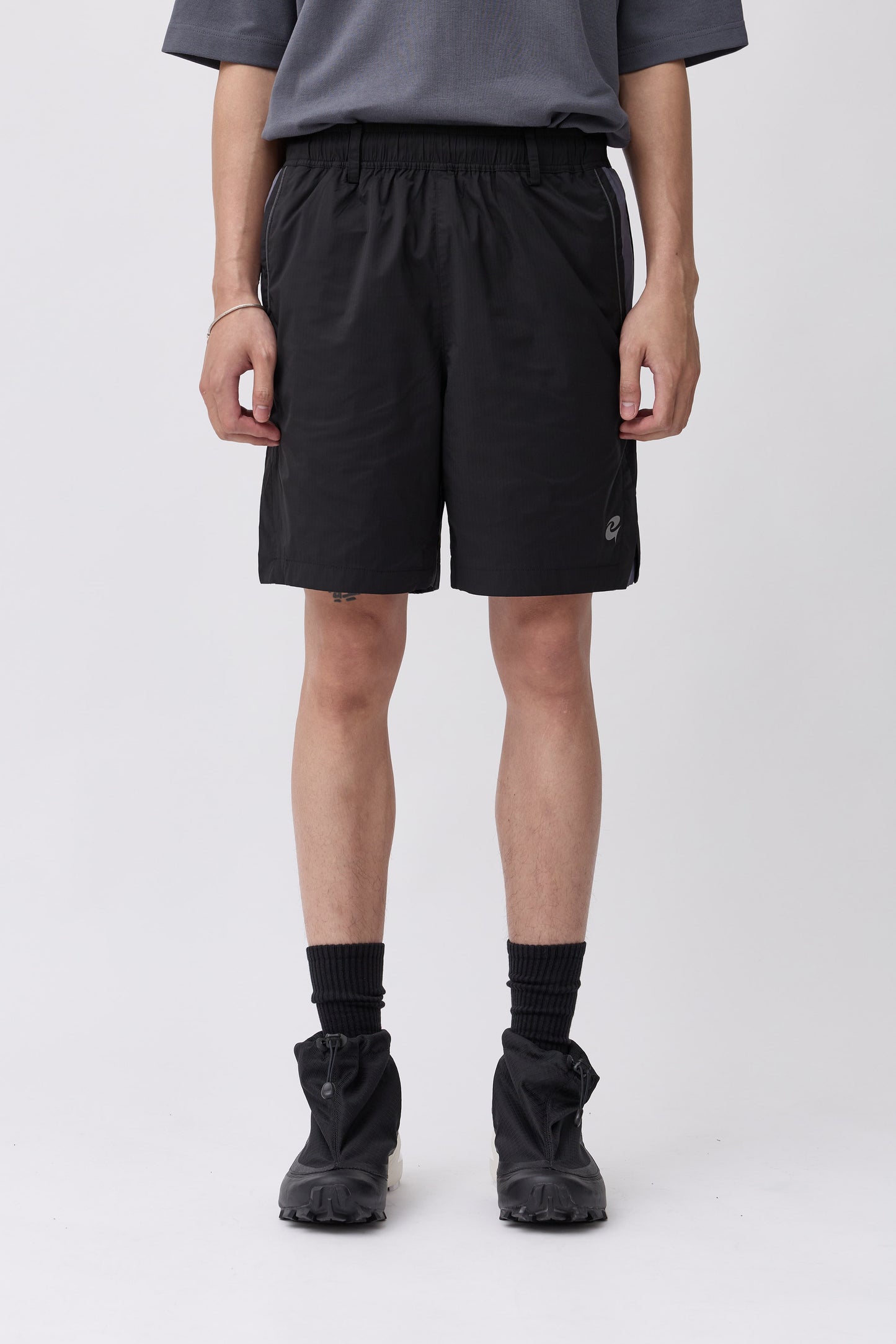 C&G Logo Sport Shorts - Black