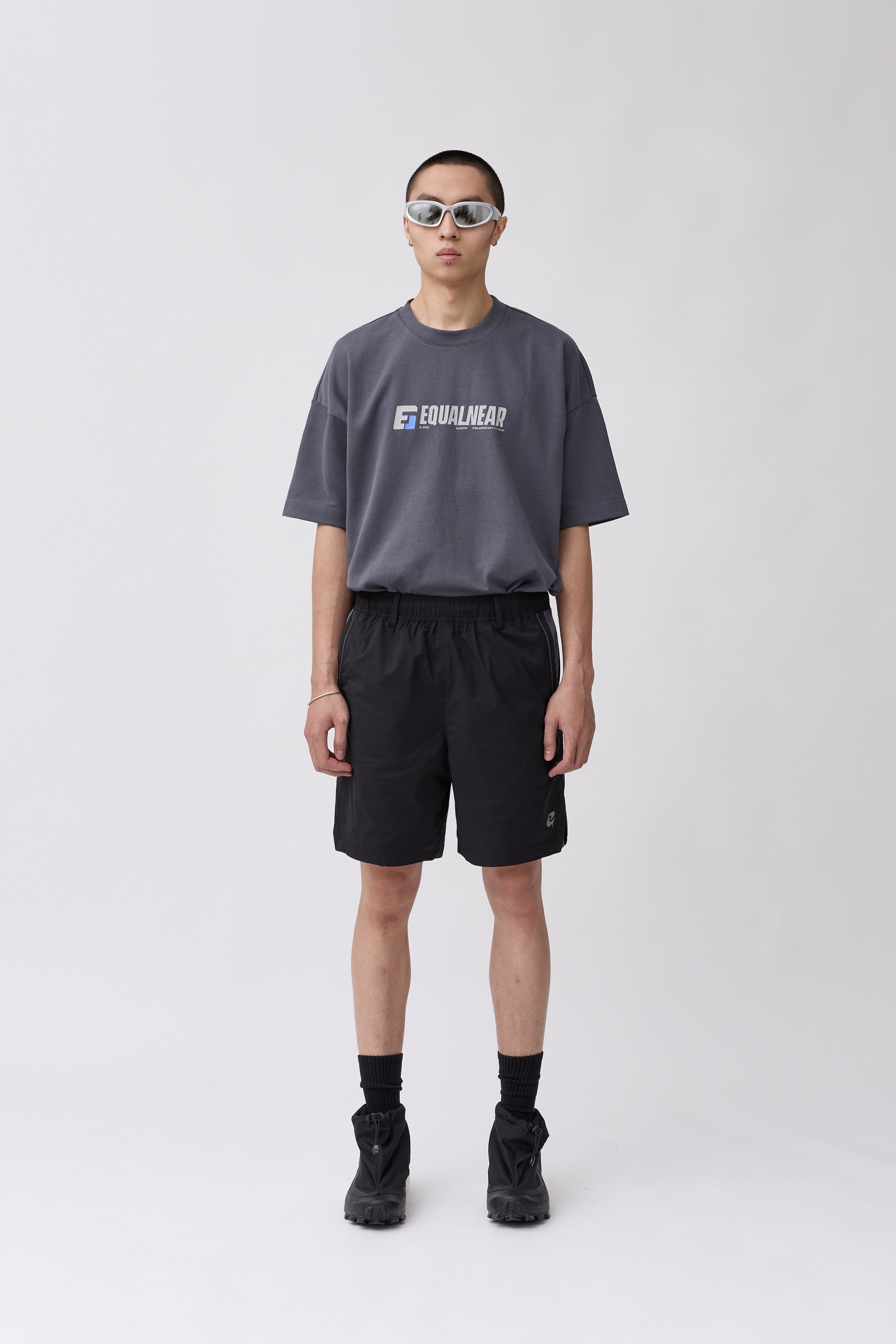 C&G Logo Sport Shorts - Black