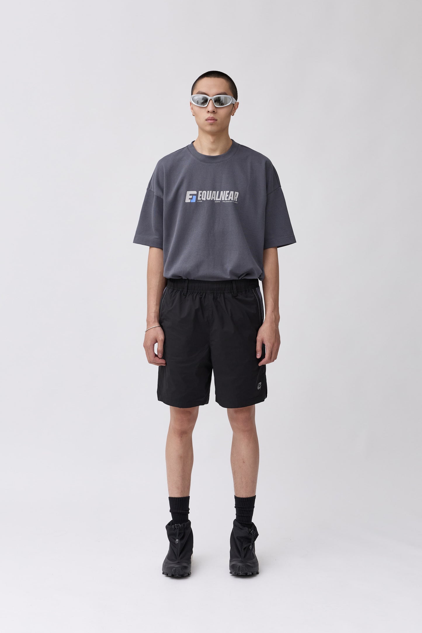C&G Logo Sport Shorts - Black