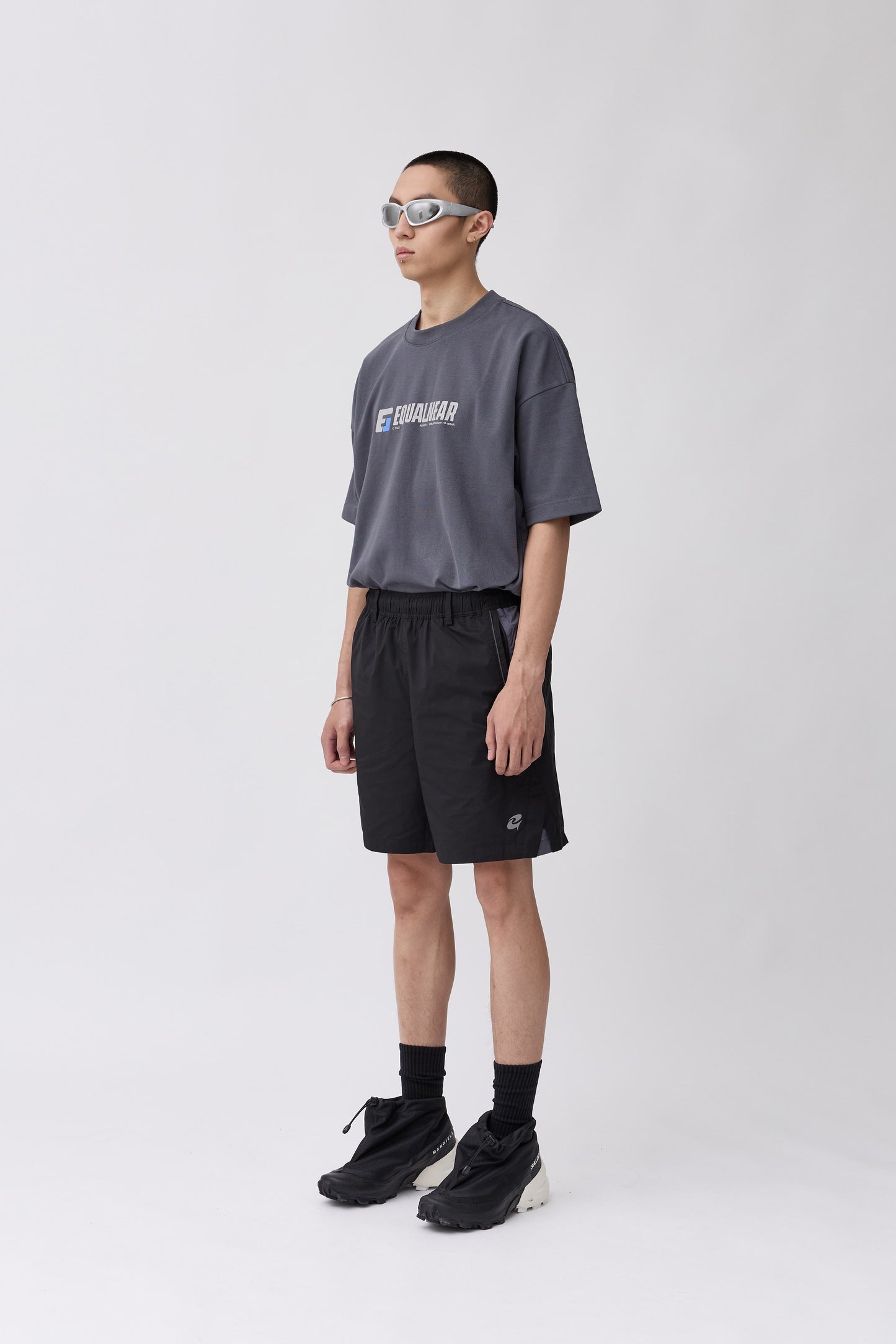 C&G Logo Sport Shorts - Black