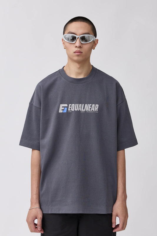 Speed Font Logo Tee - Gray