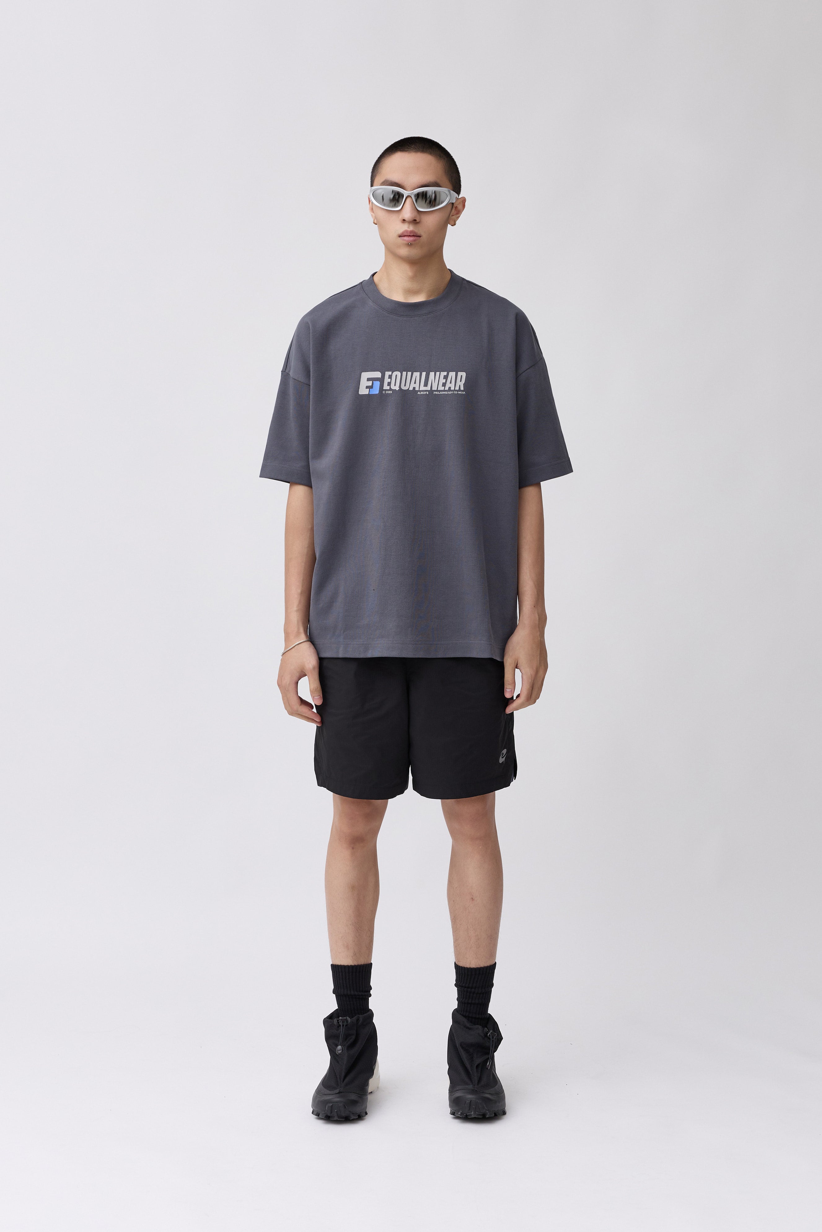 Speed Font Logo Tee - Gray