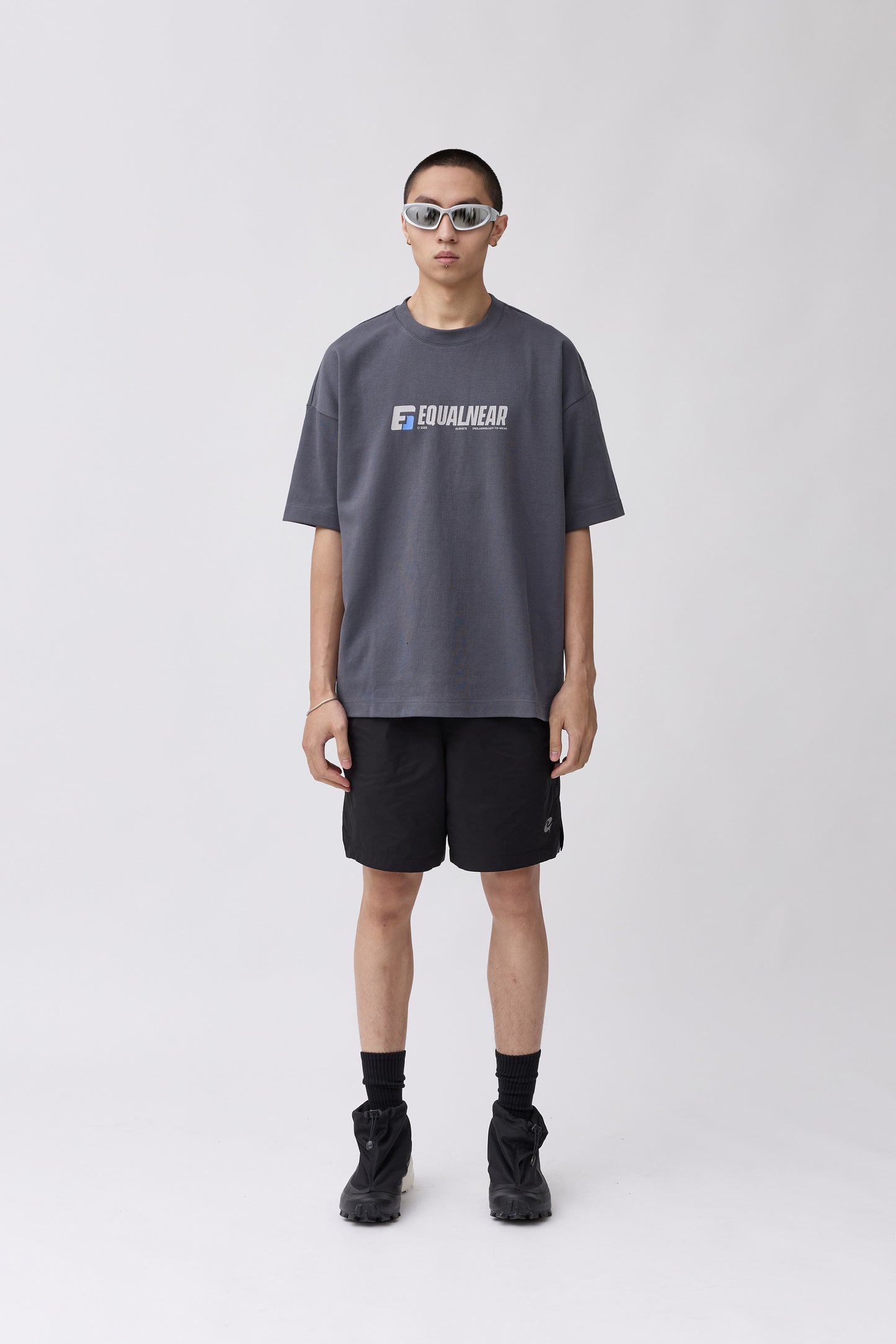 Speed Font Logo Tee - Gray