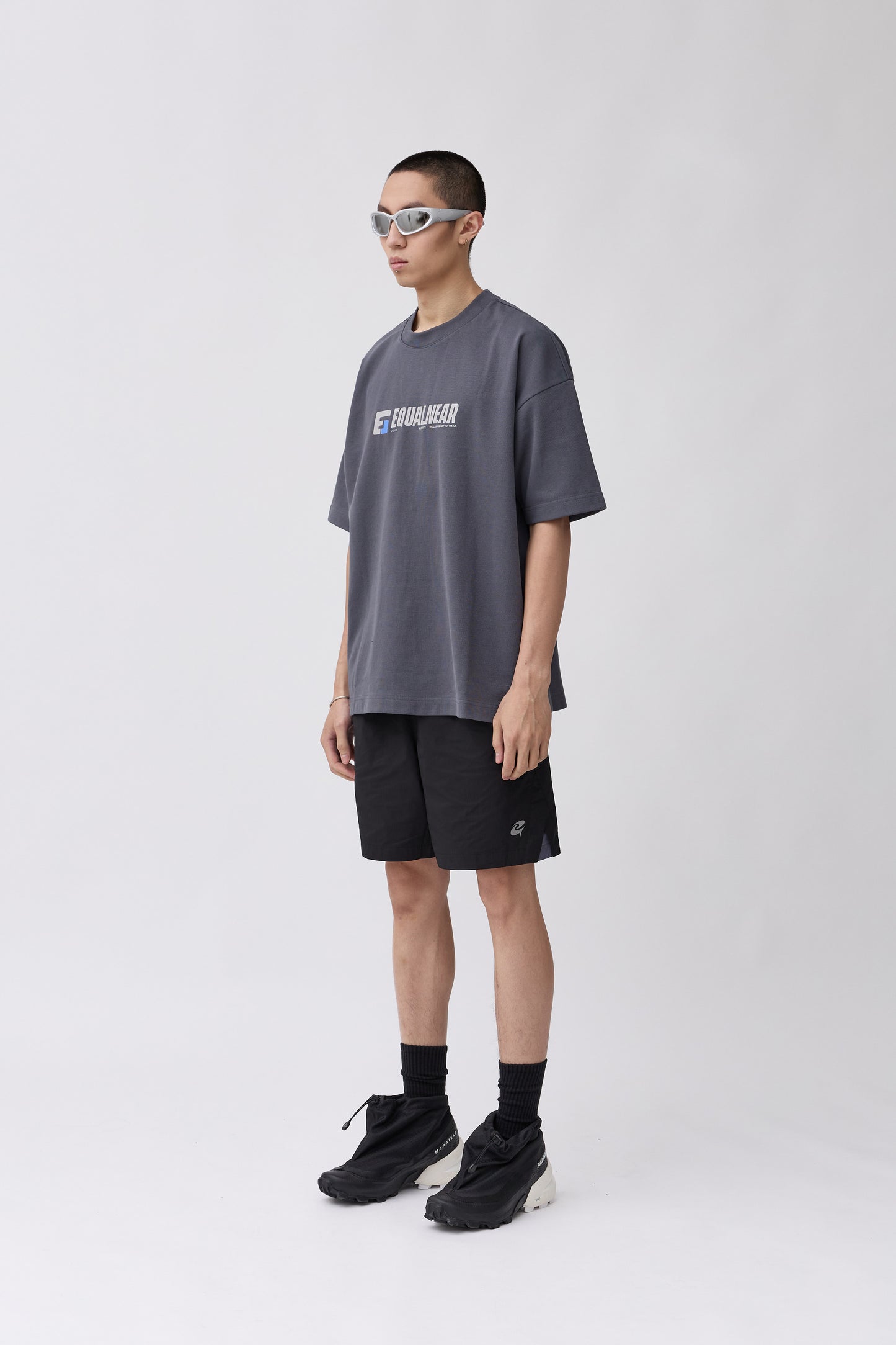 Speed Font Logo Tee - Gray