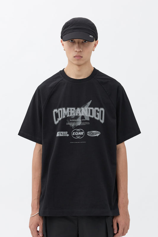C&G Graphic Raglan Tee - Black