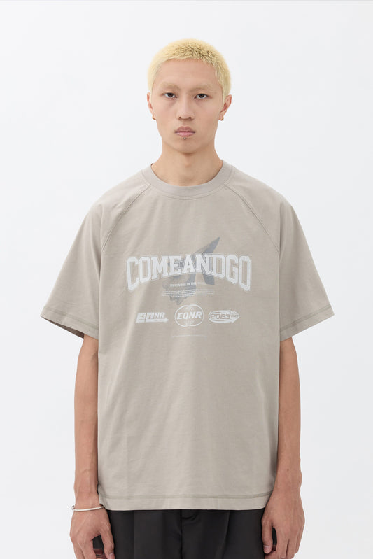 C&G Graphic Raglan Tee - Sand