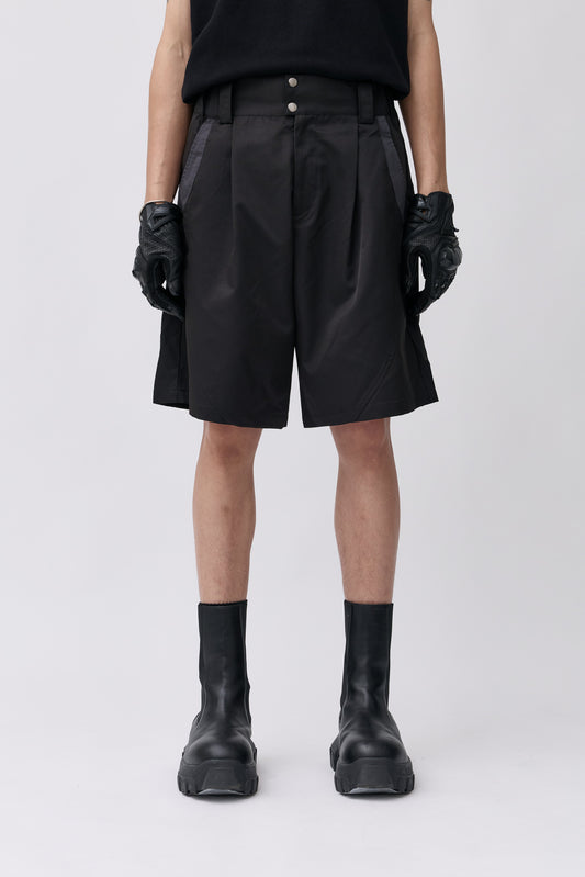 Streamlined Tailored Shorts - Black