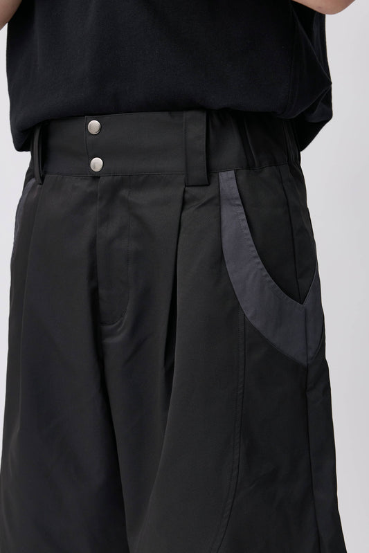 Streamlined Tailored Shorts - Black