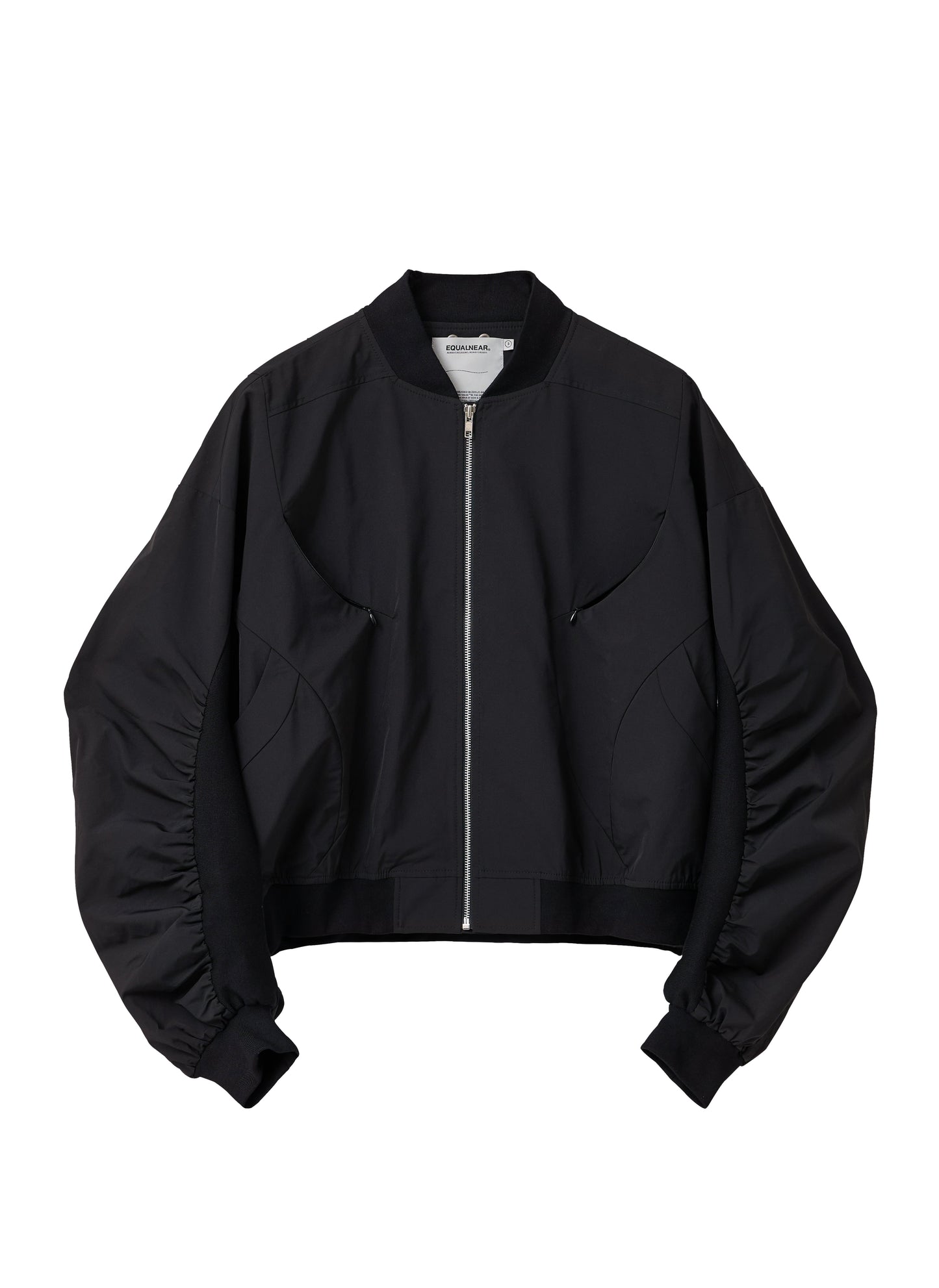 Streamlined Bomber Jacket - Black