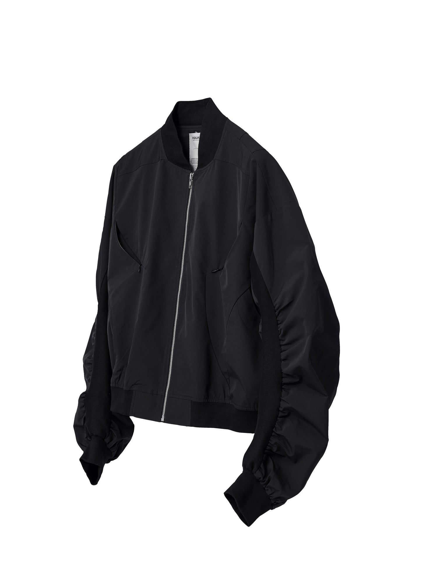 Streamlined Bomber Jacket - Black