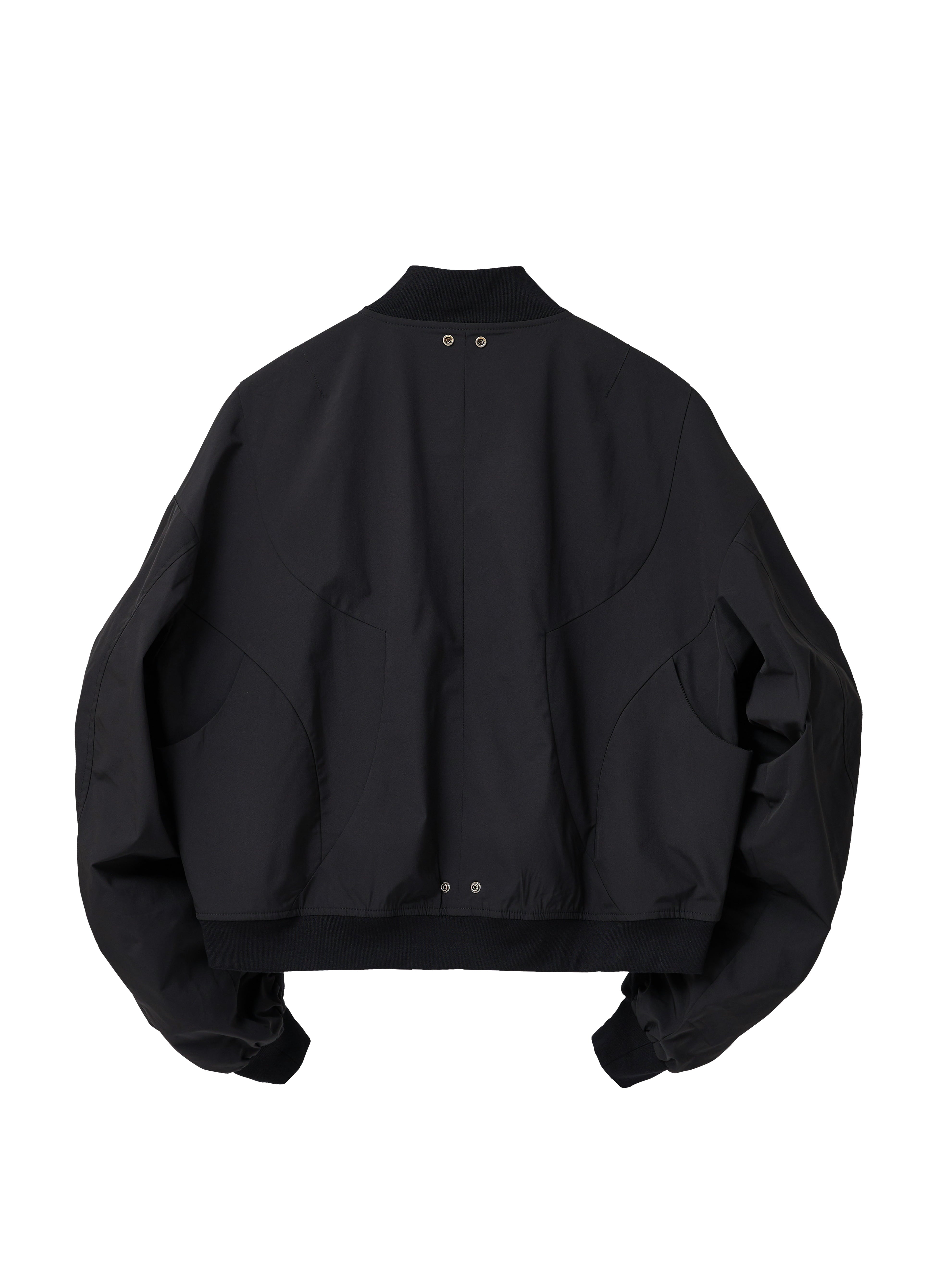 Streamlined Bomber Jacket - Black