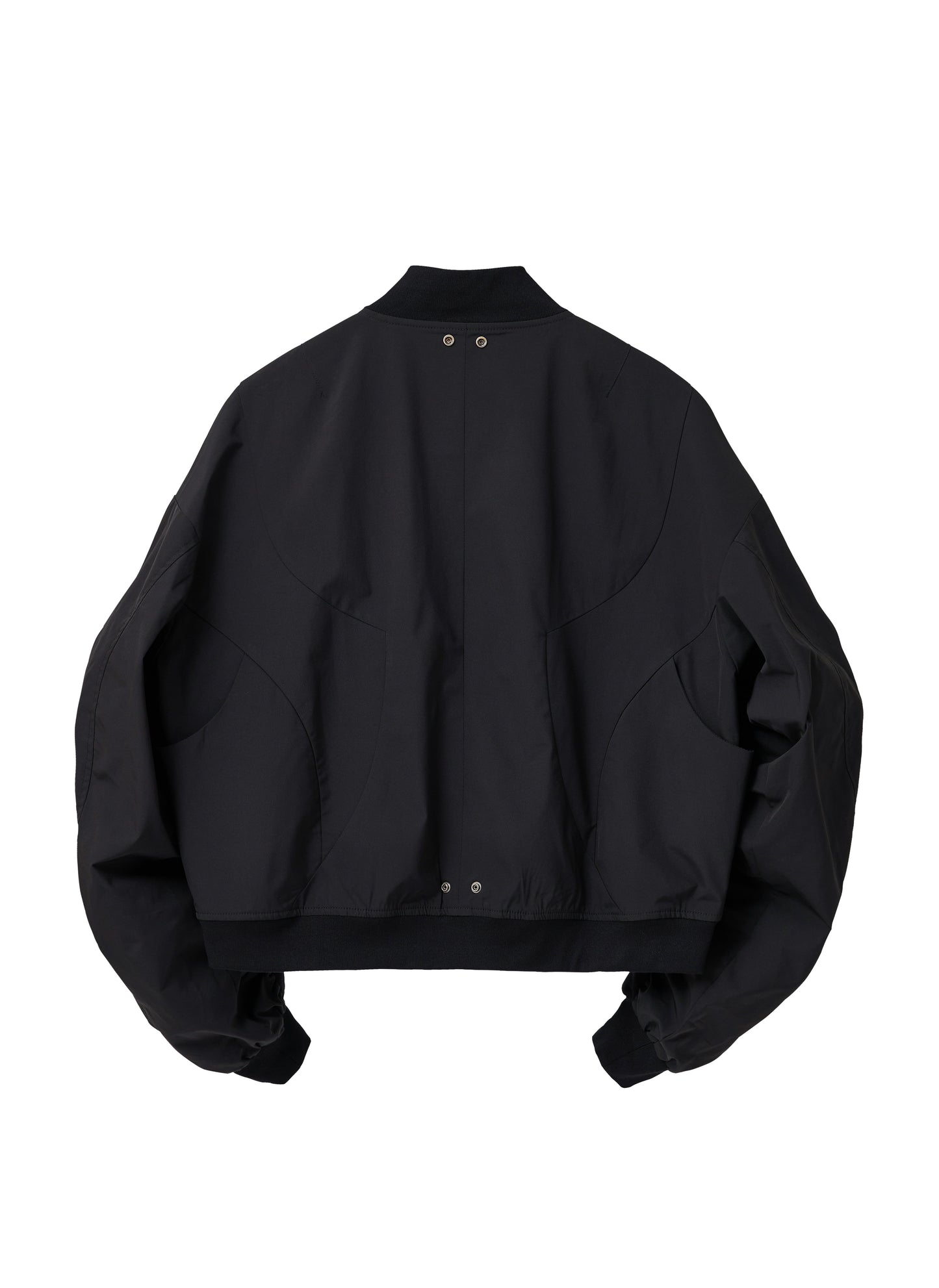 Streamlined Bomber Jacket - Black