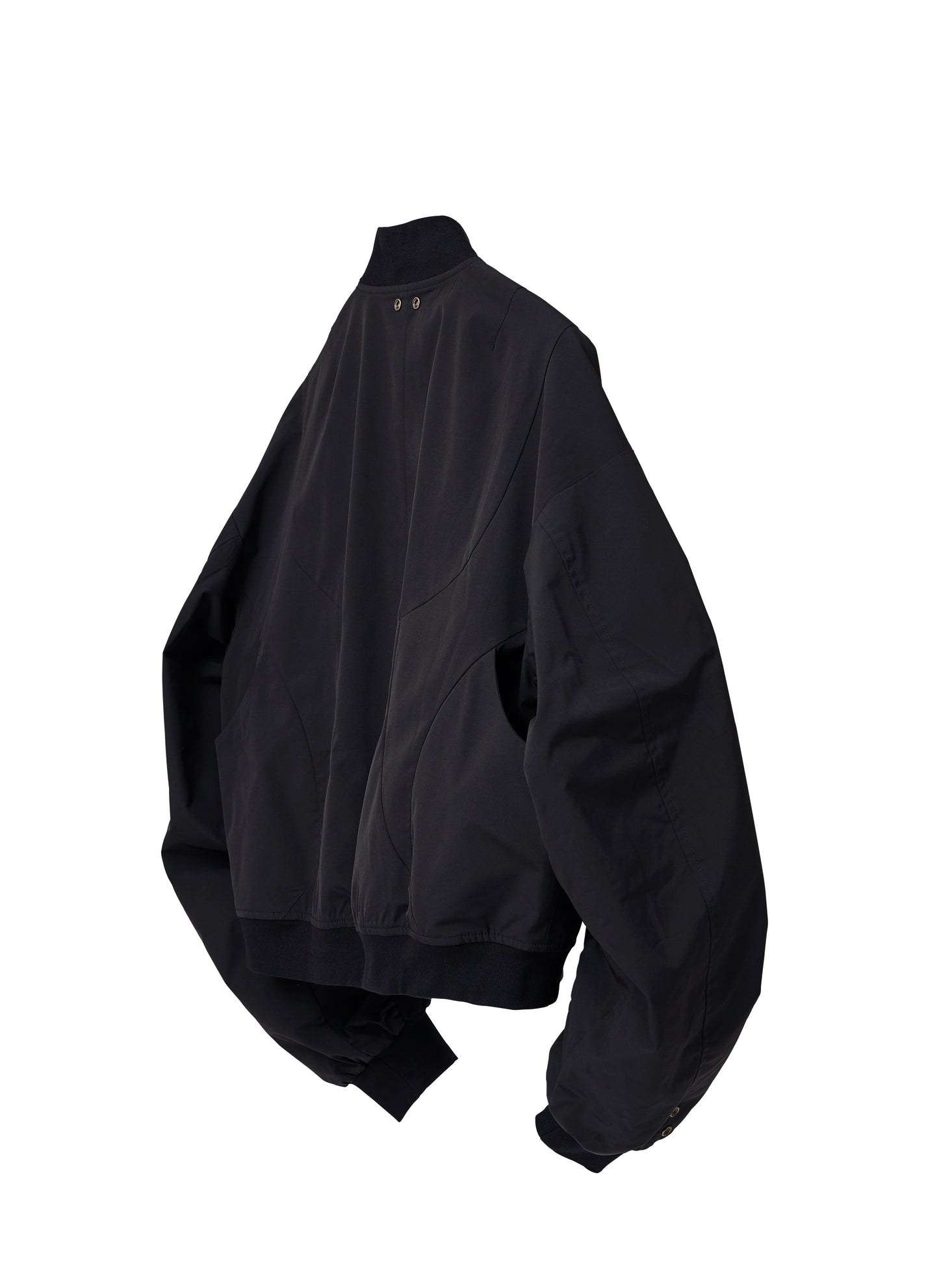 Streamlined Bomber Jacket - Black