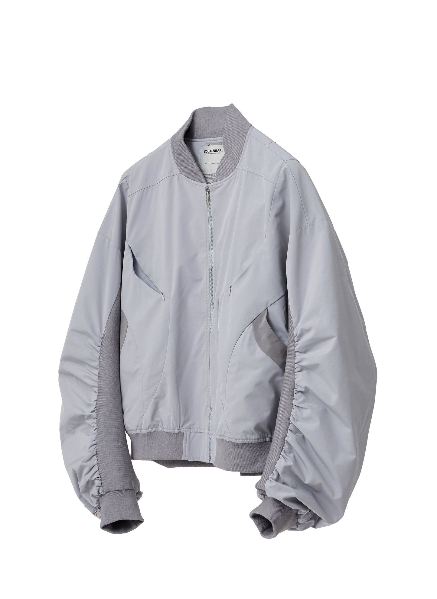 Streamlined Bomber Jacket - Gray