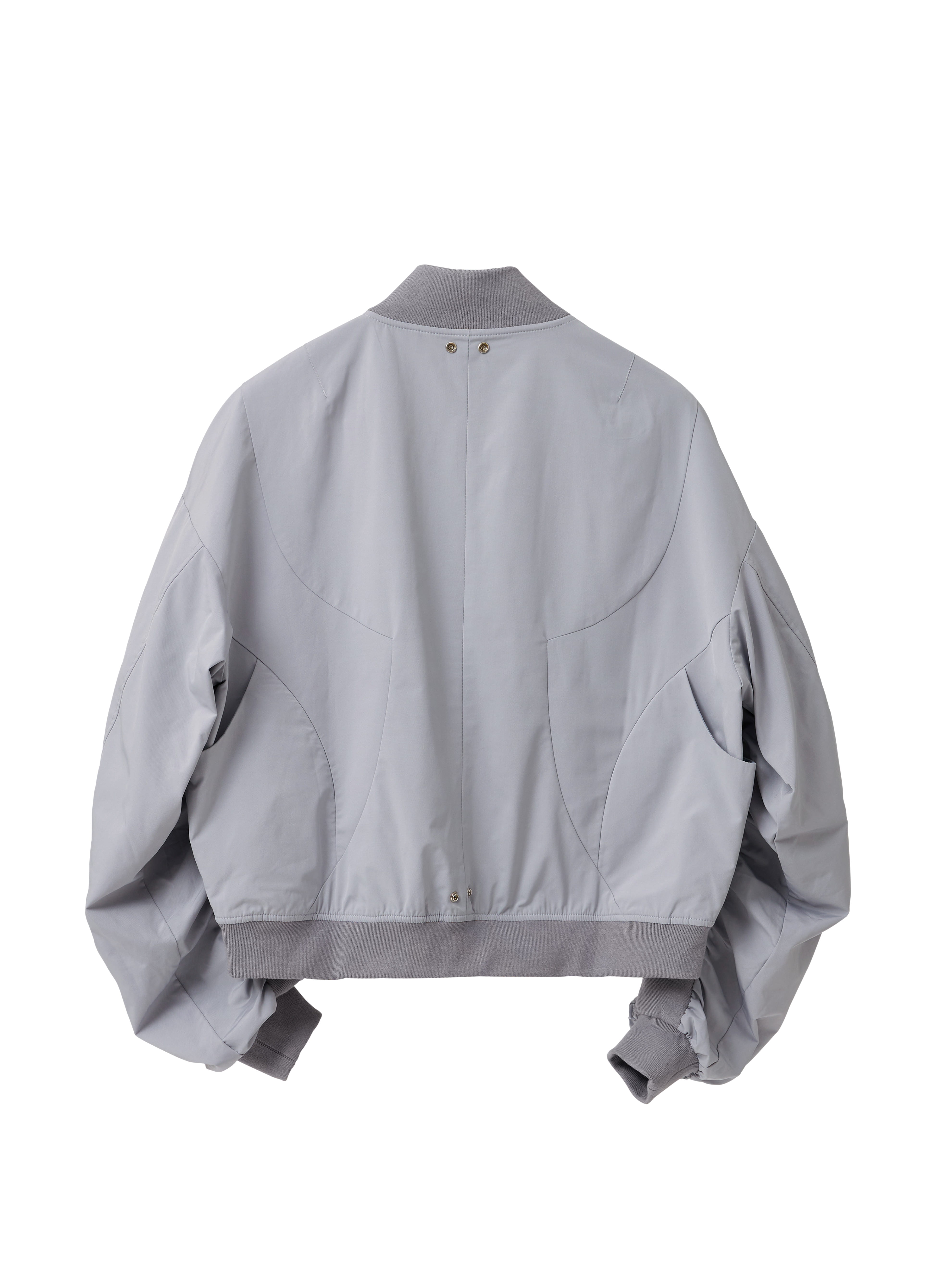 Streamlined Bomber Jacket - Gray