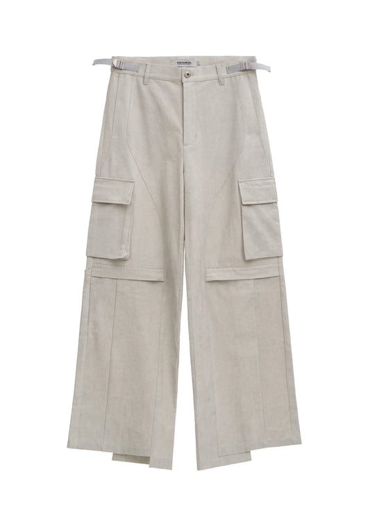 Temple Cargo Pants - Light Gray