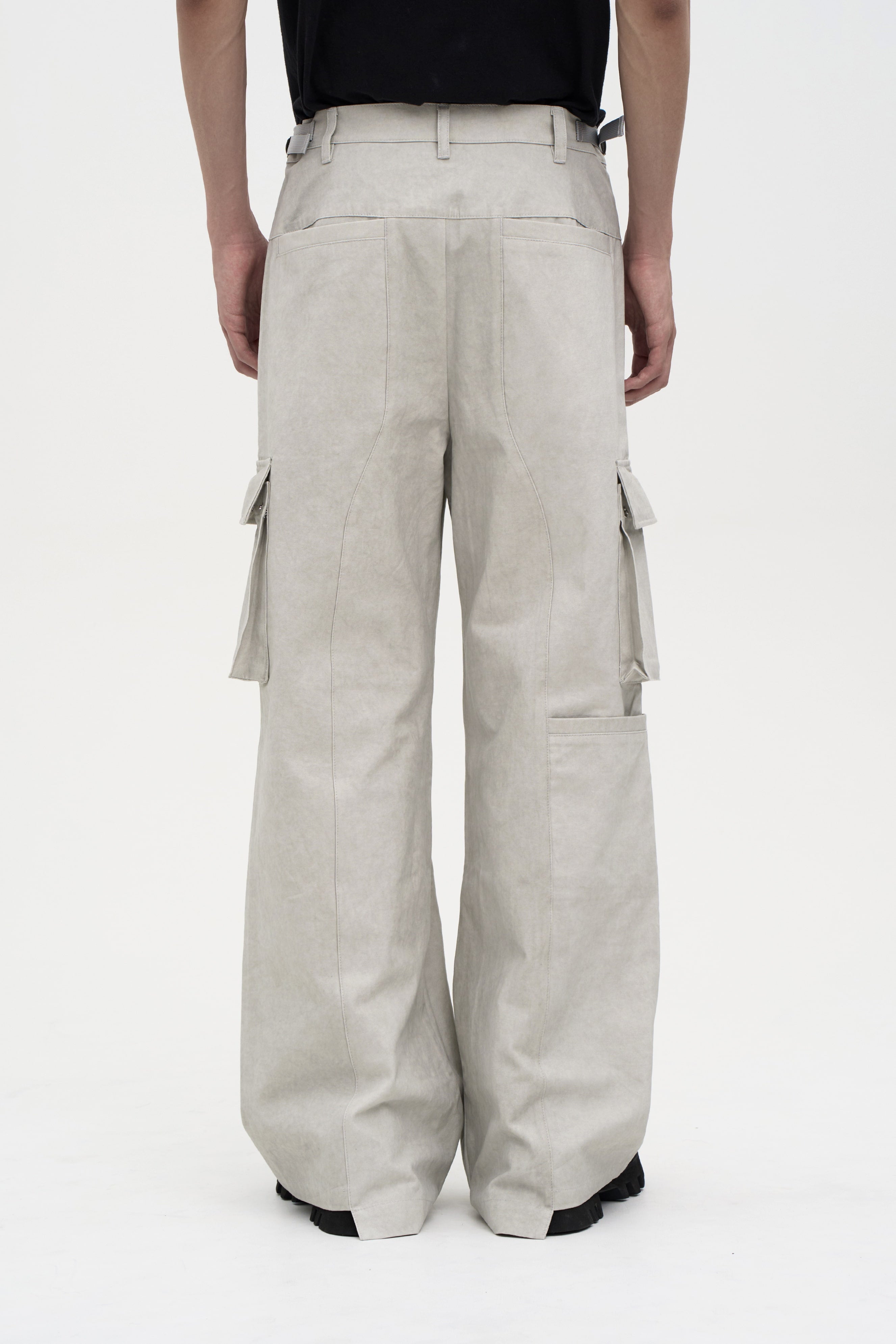 Temple Cargo Pants - Light Gray