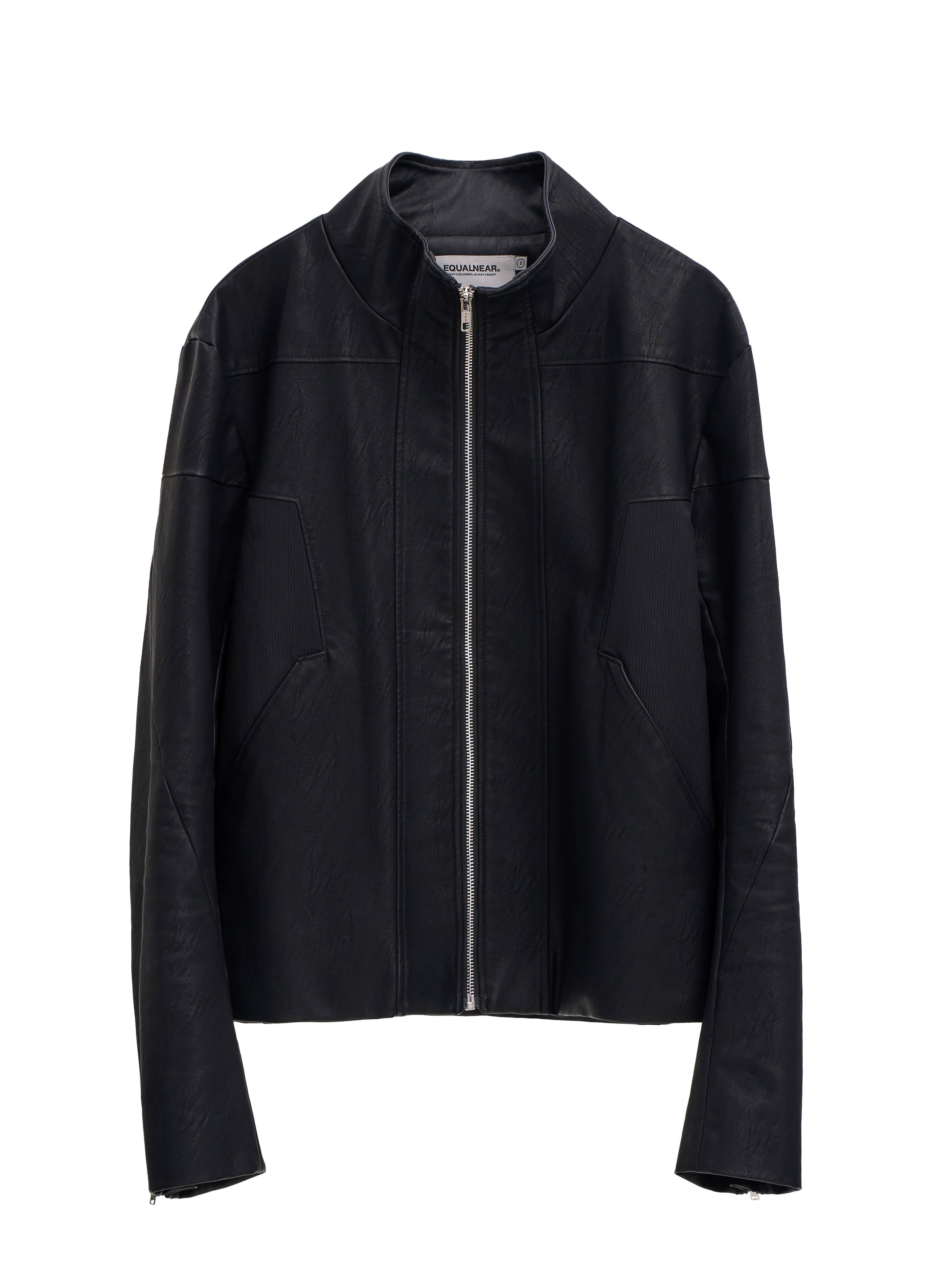 Temple Leather Jacket - Black