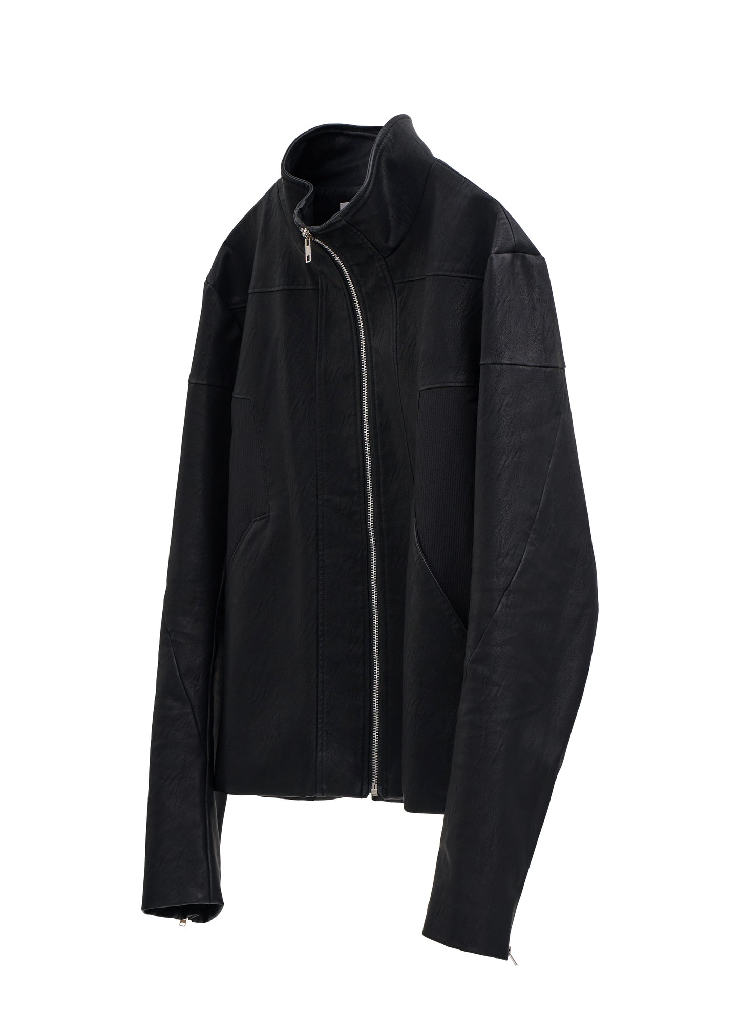 Temple Leather Jacket - Black