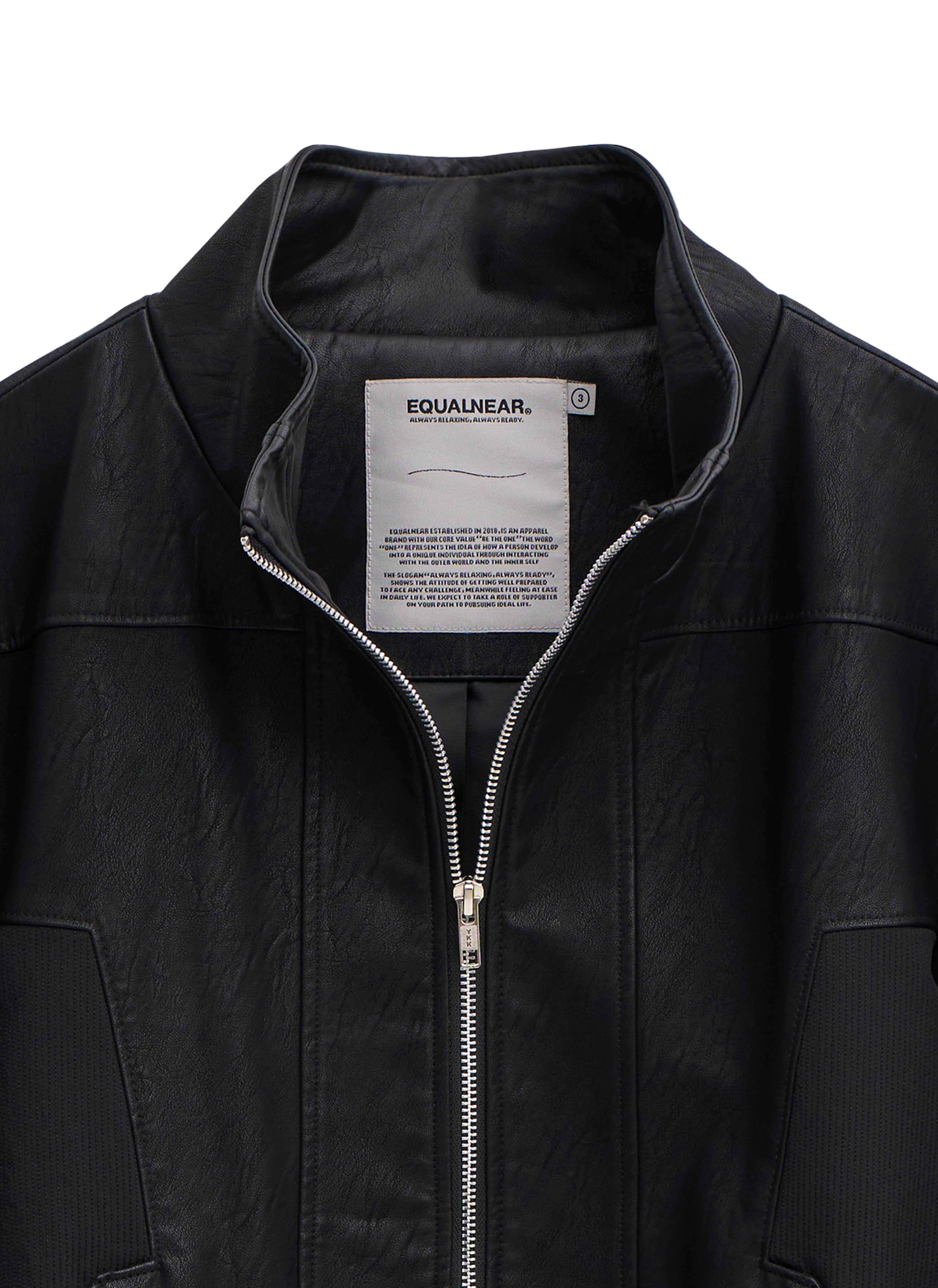 Temple Leather Jacket - Black