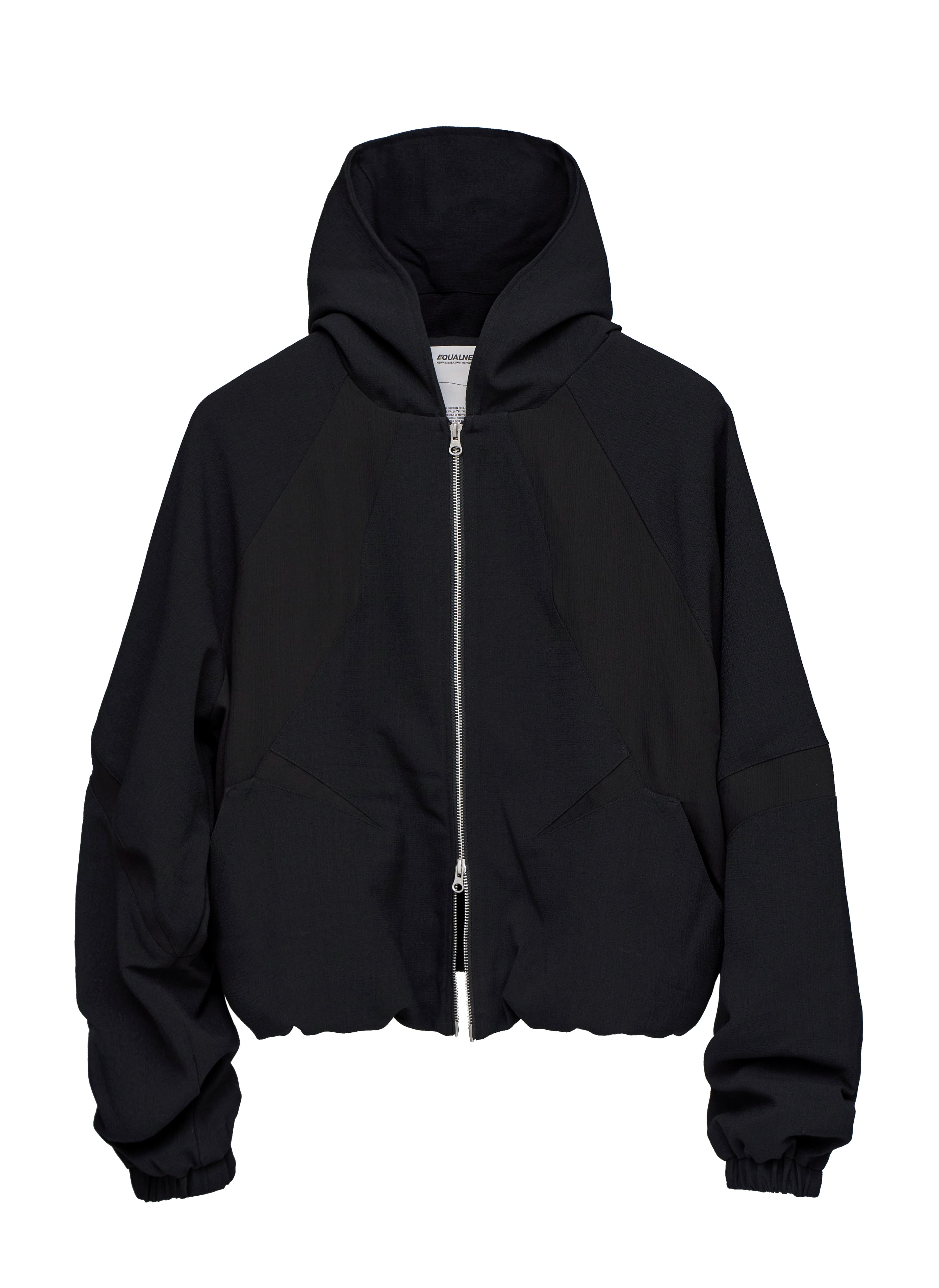 Hermit Zip Hoodie - Black