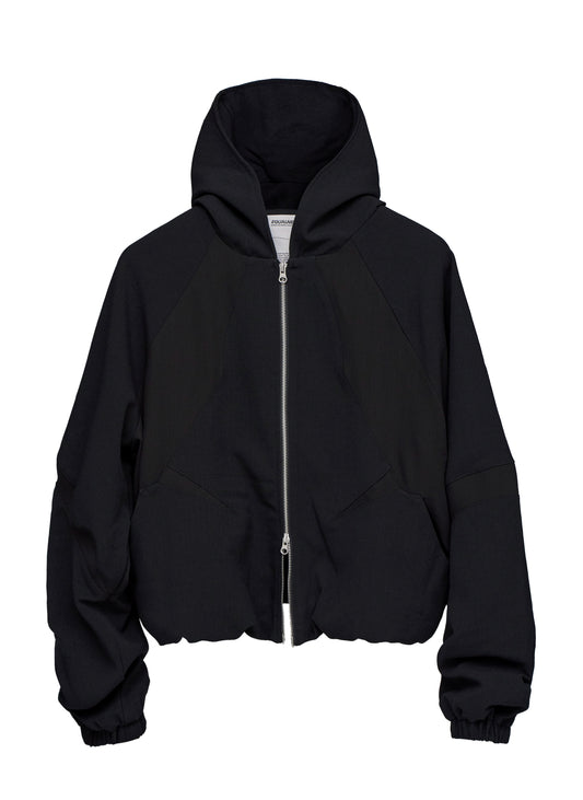 Hermit Zip Hoodie - Black