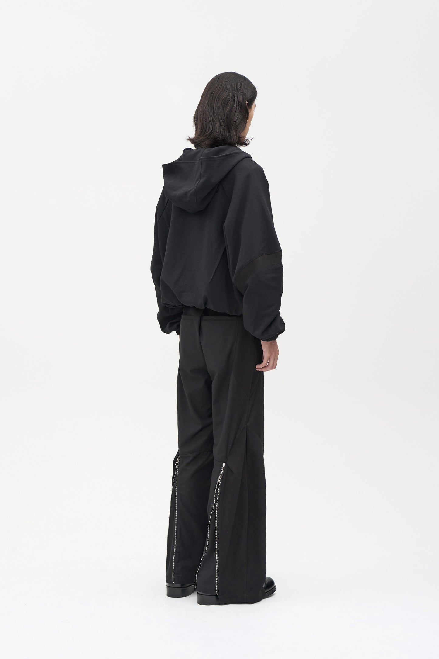 Hermit Zip Hoodie - Black