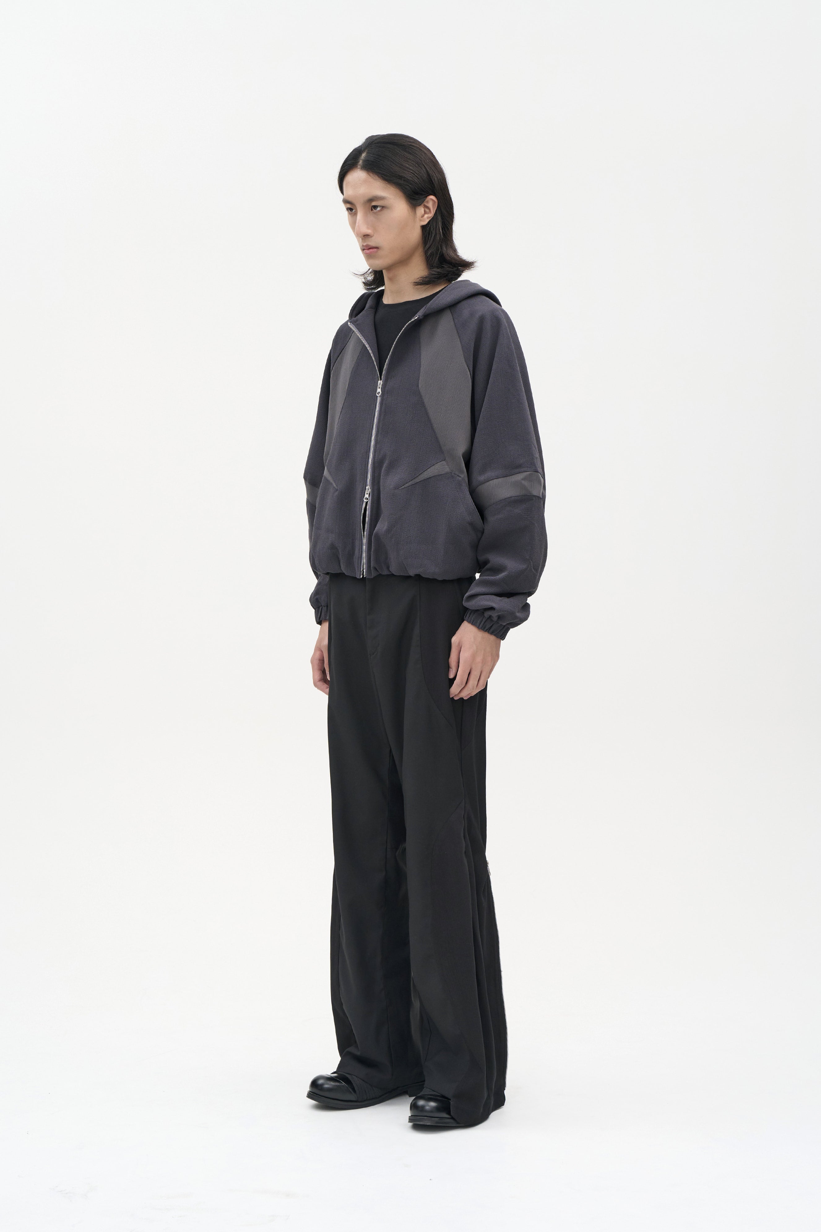 Hermit Zip Hoodie - Gray