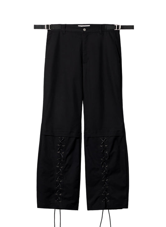 Boxer Flared Pants - Black