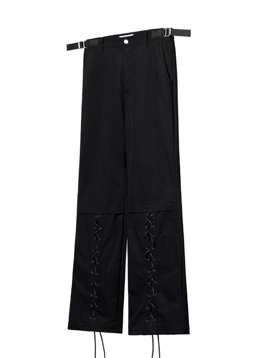 Boxer Flared Pants - Black