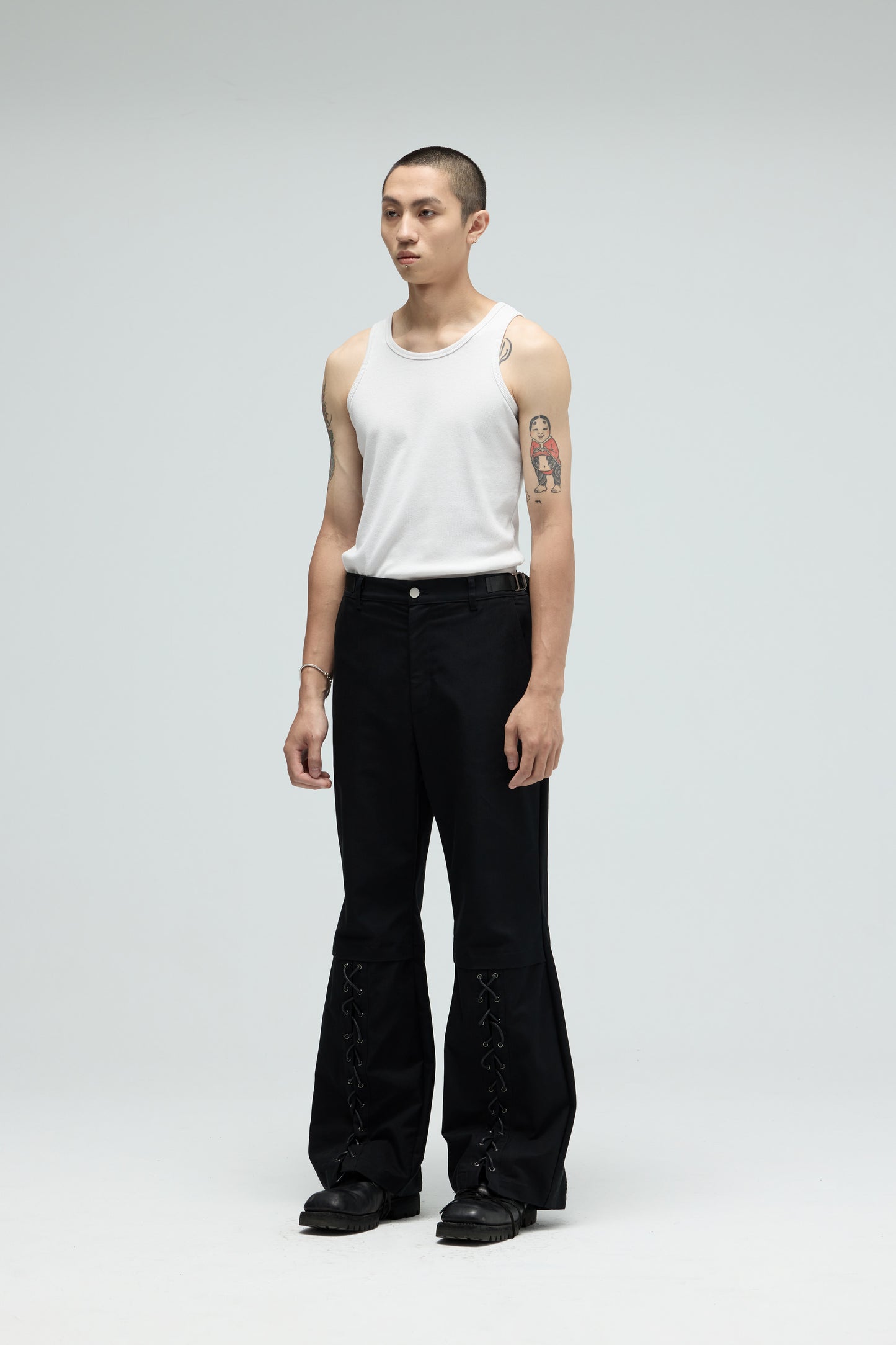 Boxer Flared Pants - Black