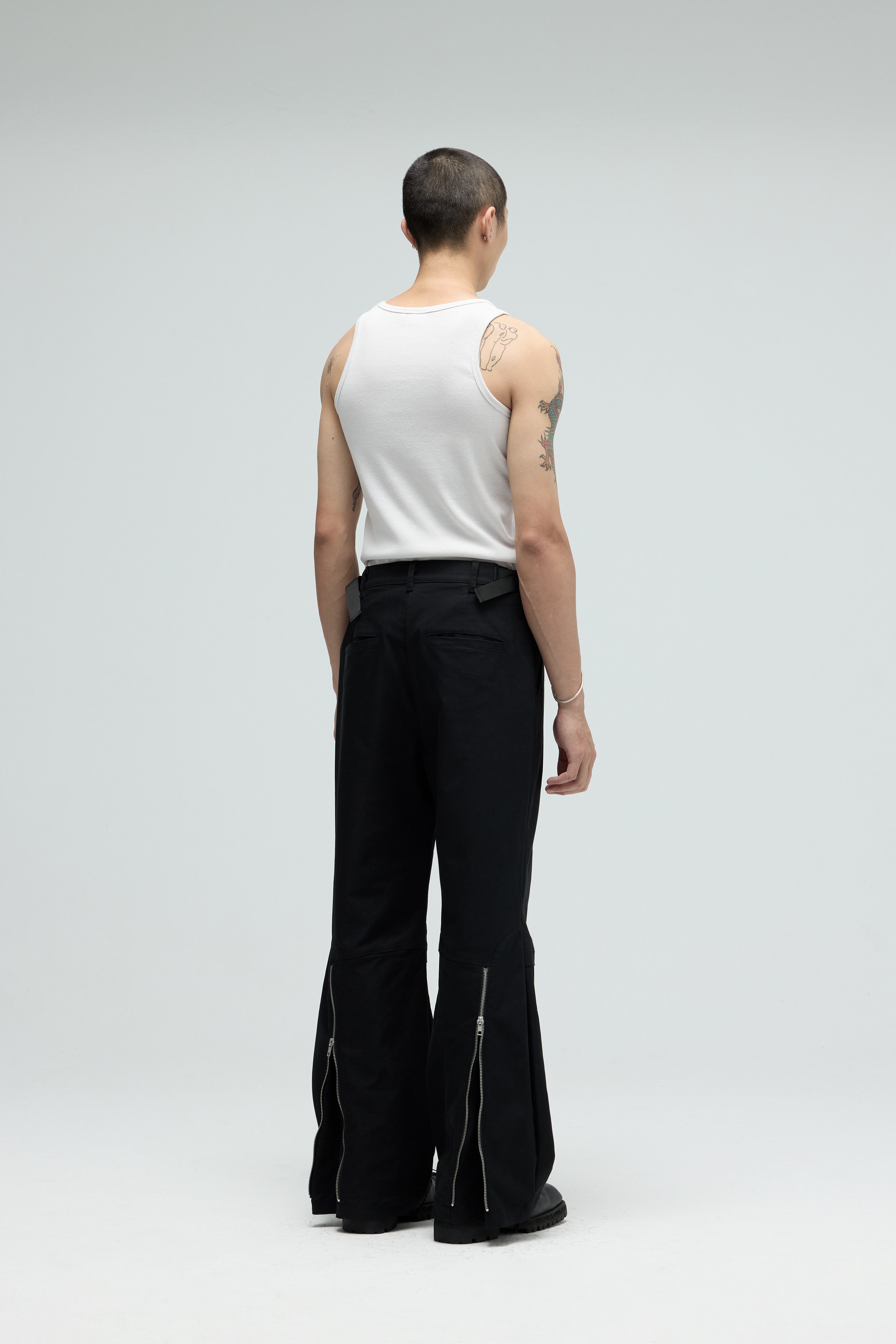 Boxer Flared Pants - Black