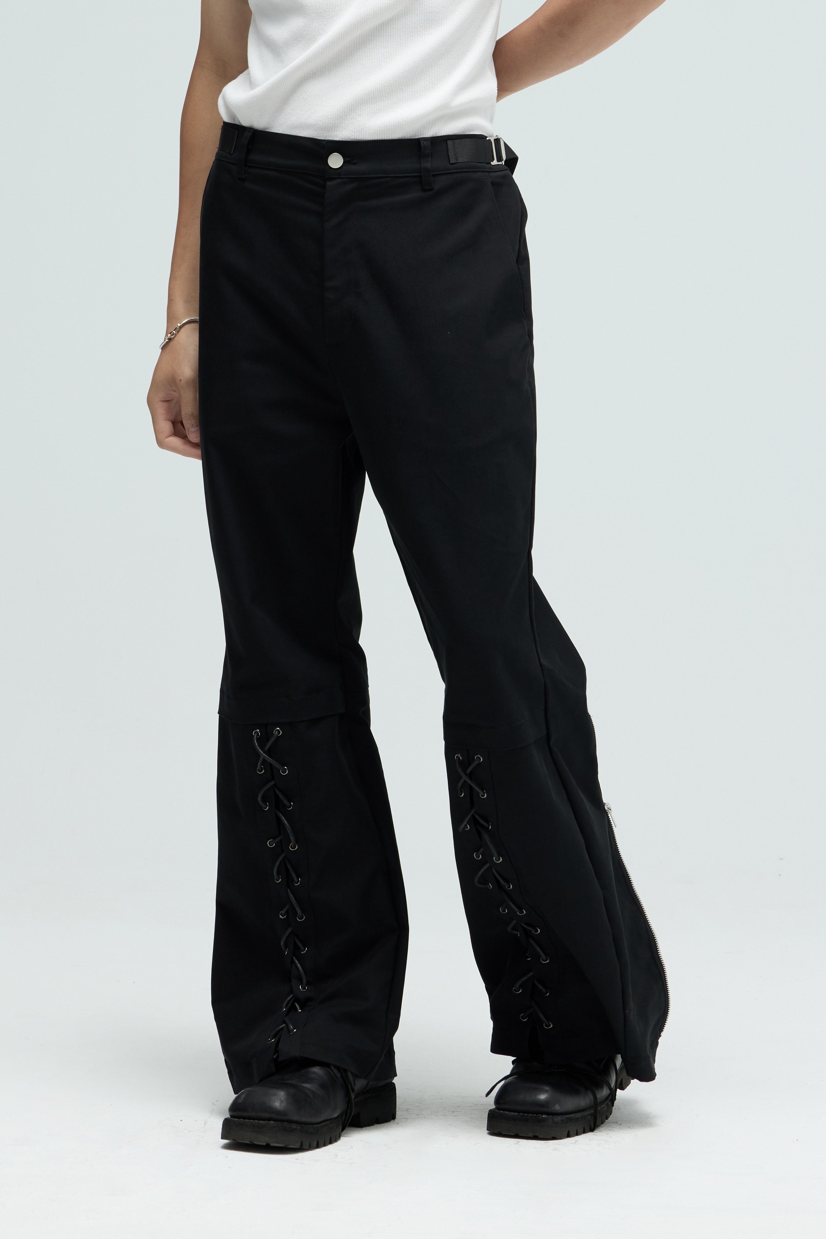 Boxer Flared Pants - Black