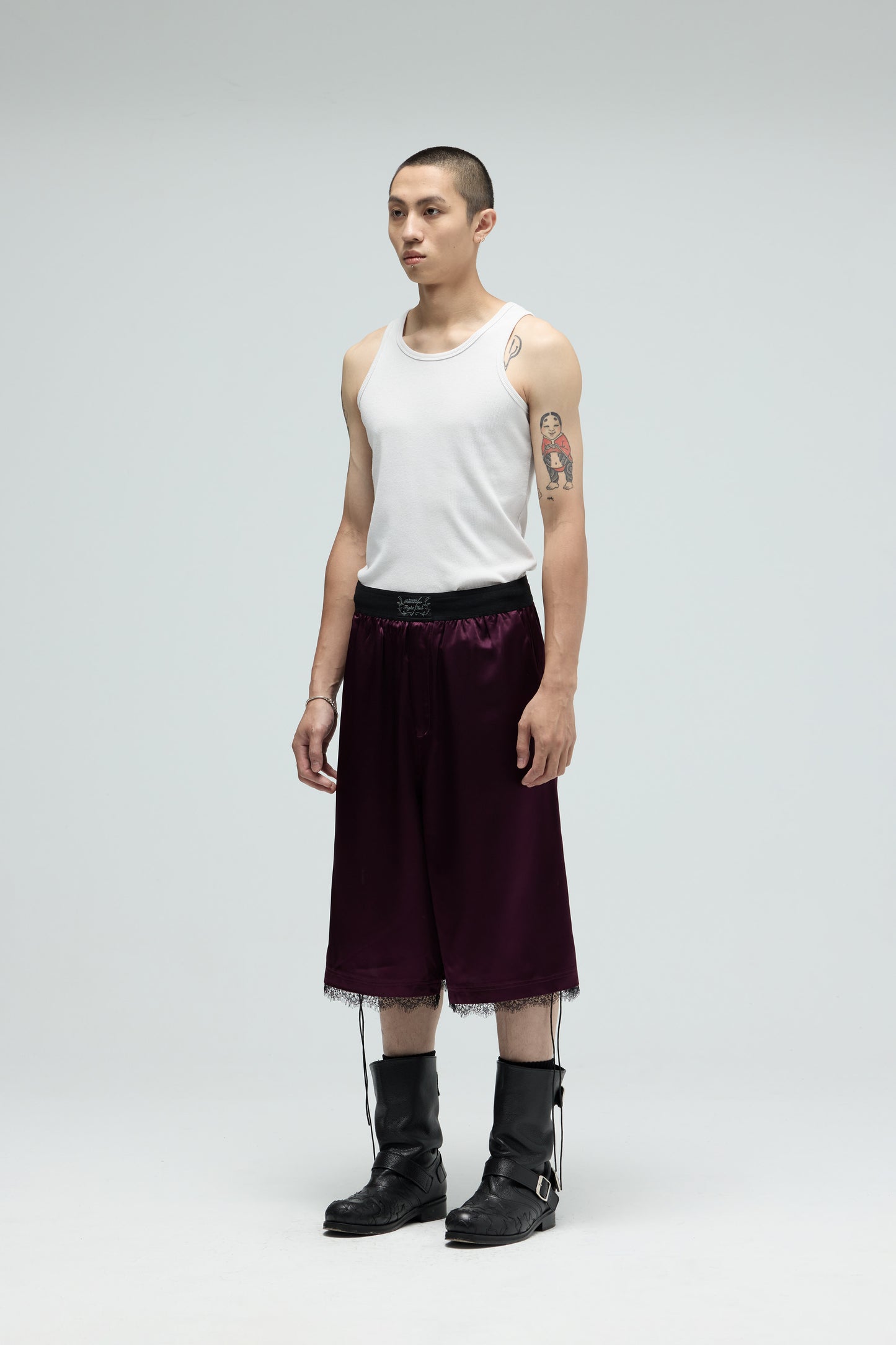 Fight Club Shorts - Burgundy