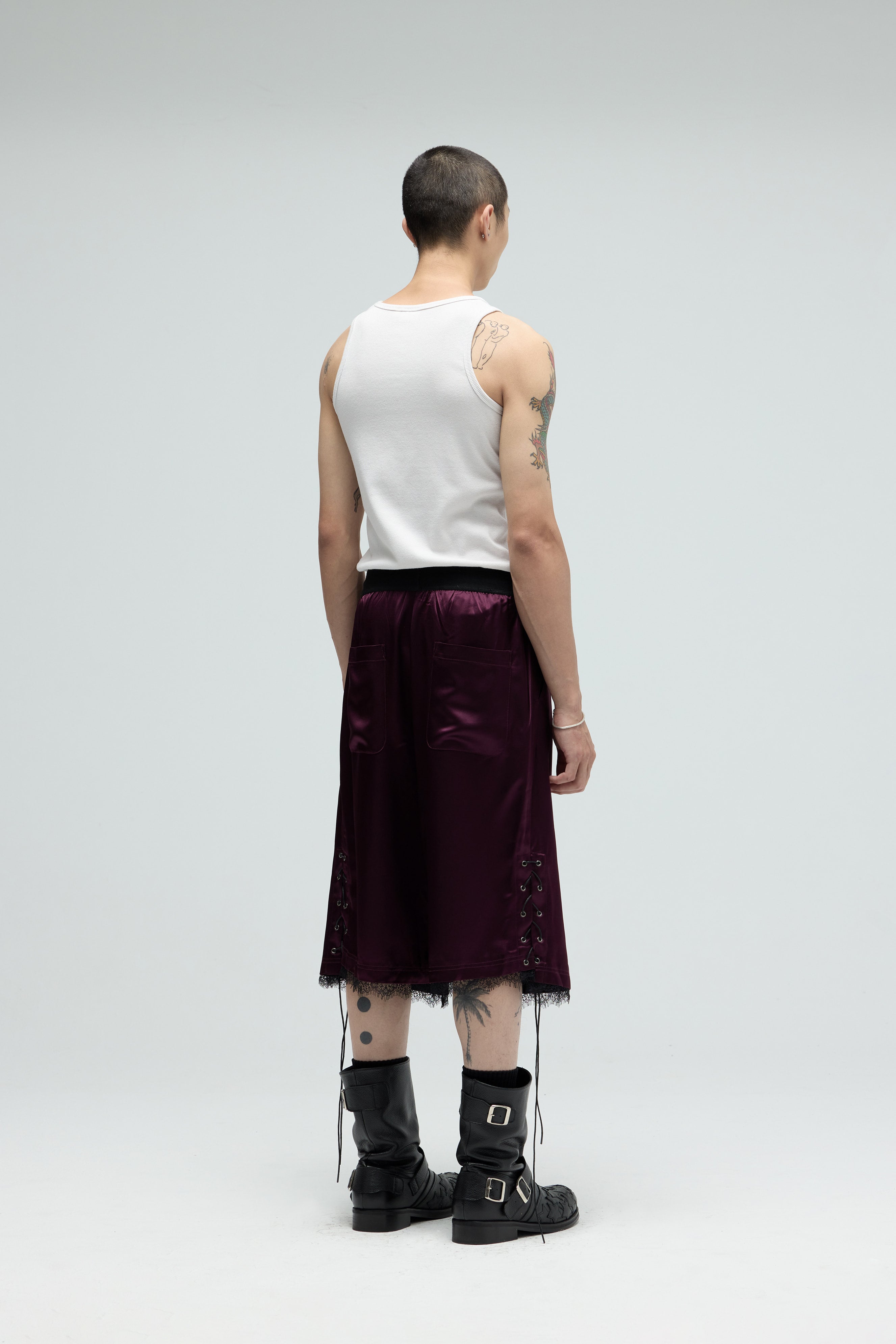 Fight Club Shorts - Burgundy