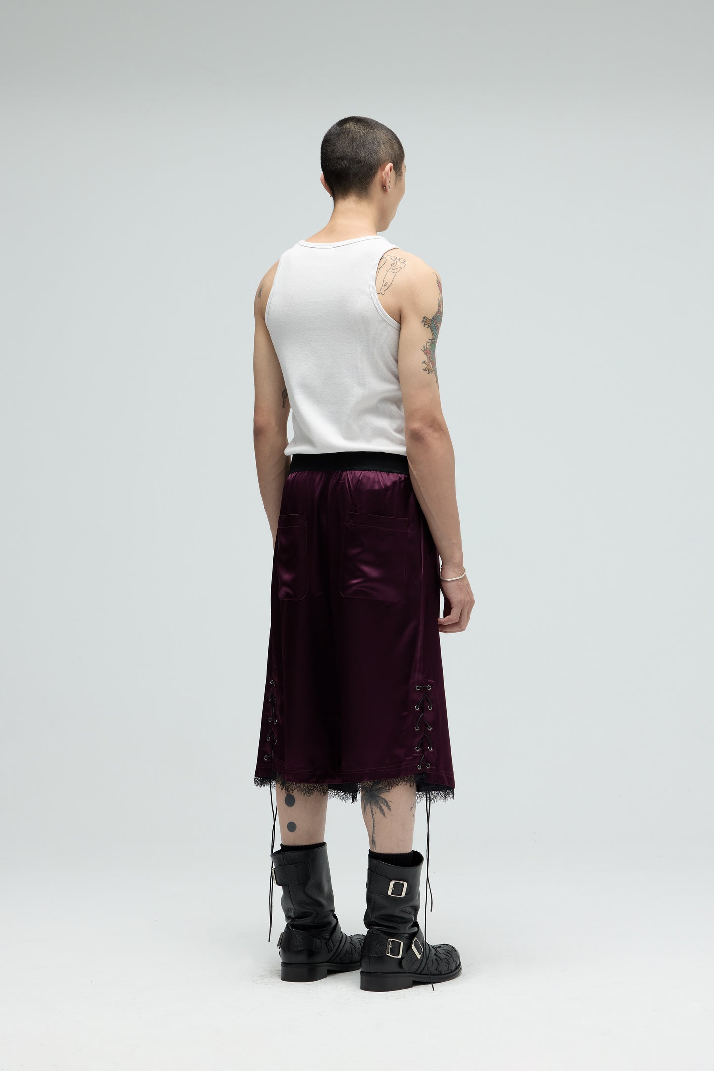 Fight Club Shorts - Burgundy