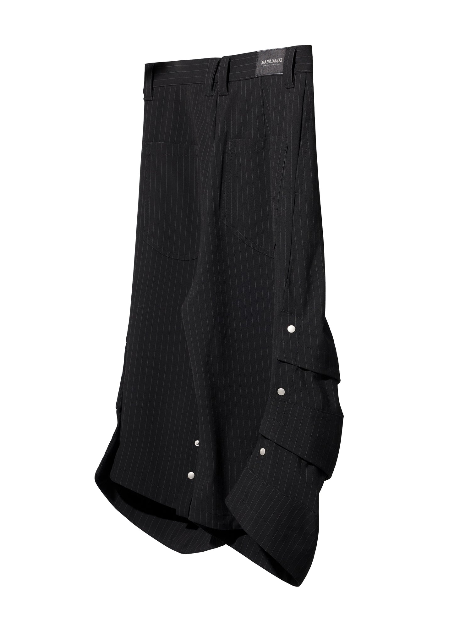 Armor Jorts (Pinstripe Suiting) - Black